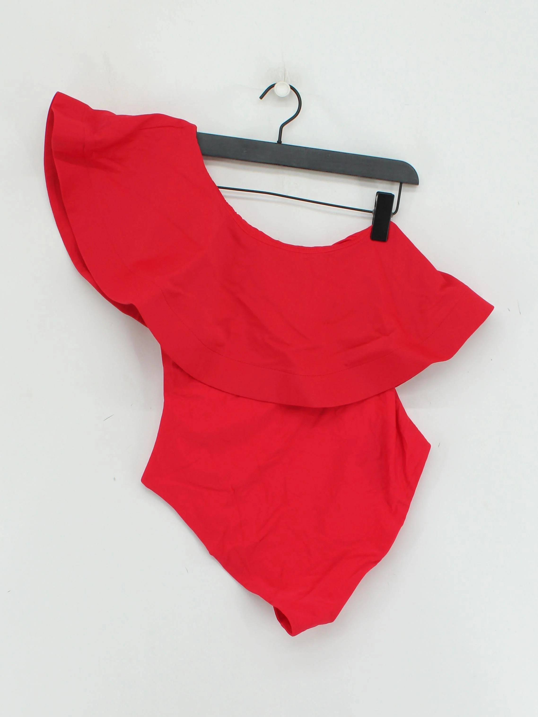 Karen Millen one shoulder one-piece swimsuit in red RRP £79 - Image 2