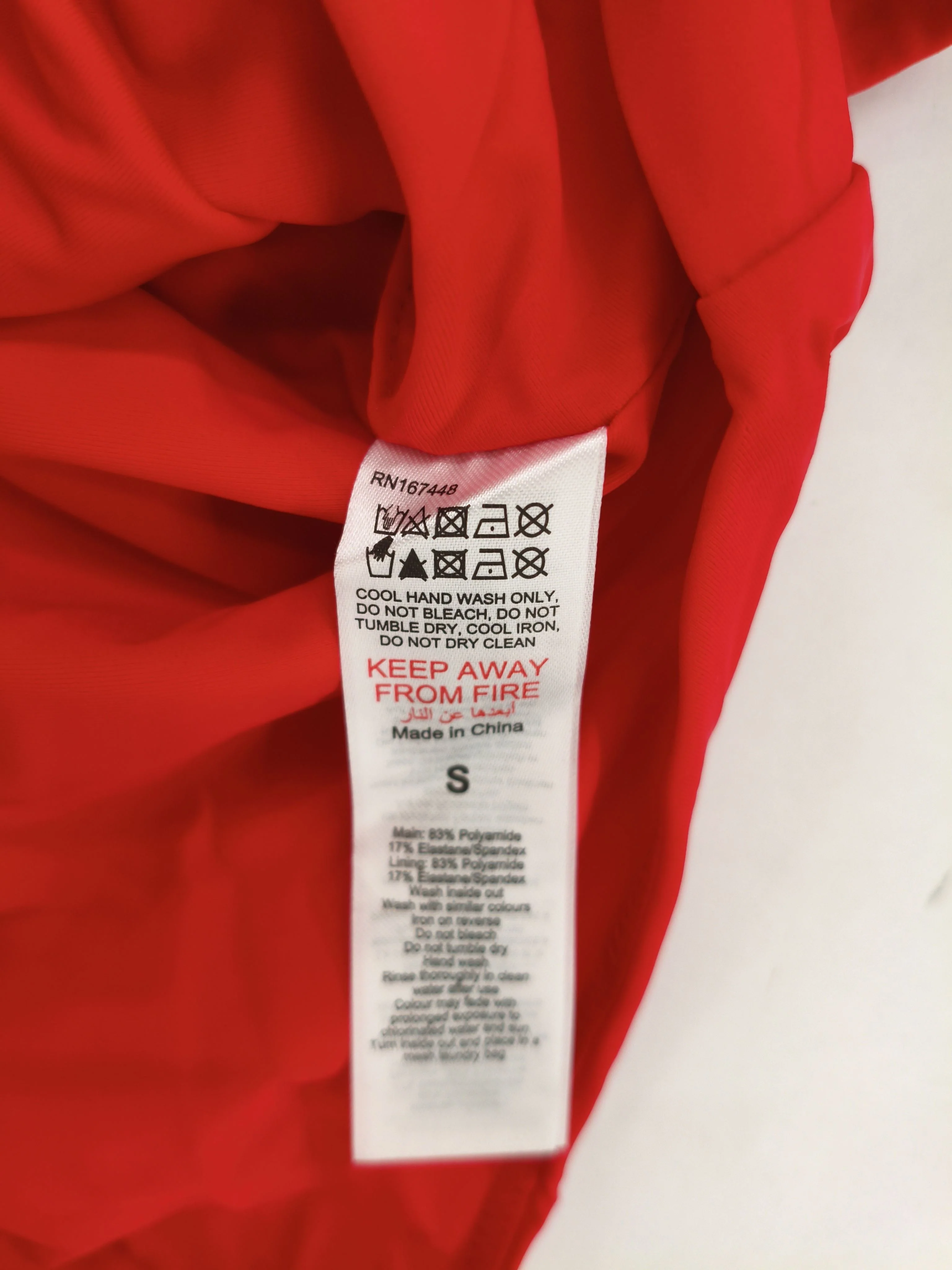 Karen Millen one shoulder one-piece swimsuit in red RRP £79 - Image 7