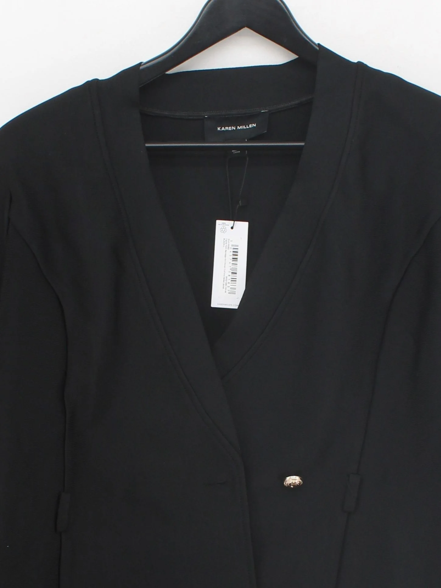 Karen Millen Overcoat jacket black RRP £99 - Image 3