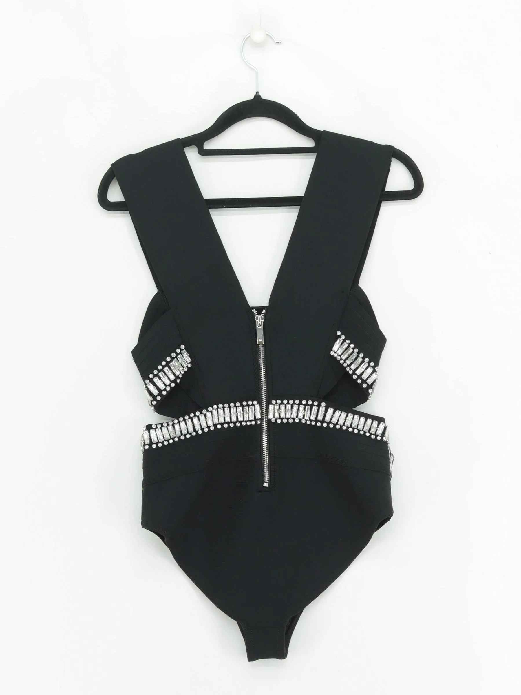 Karen Millen plunge one-piece swimsuit in black RRP £99 - Image 2