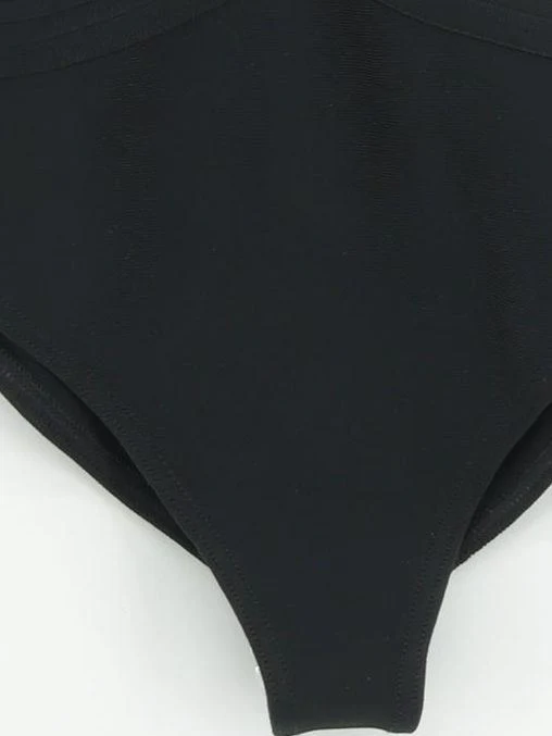 Karen Millen plunge one-piece swimsuit in black RRP £99 - Image 4
