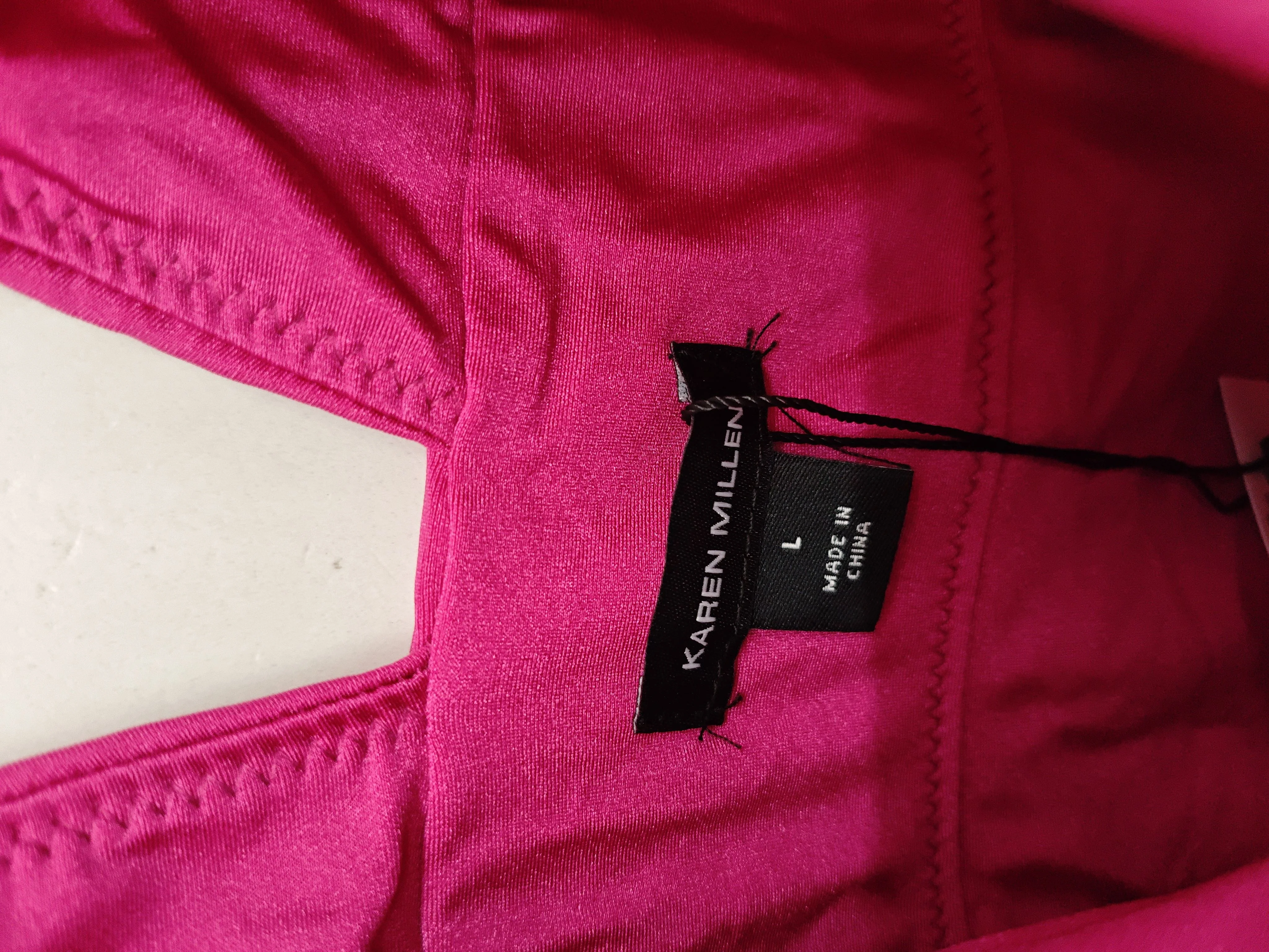 Karen Millen plunge one-piece swimsuit in pink RRP £79 - Image 6