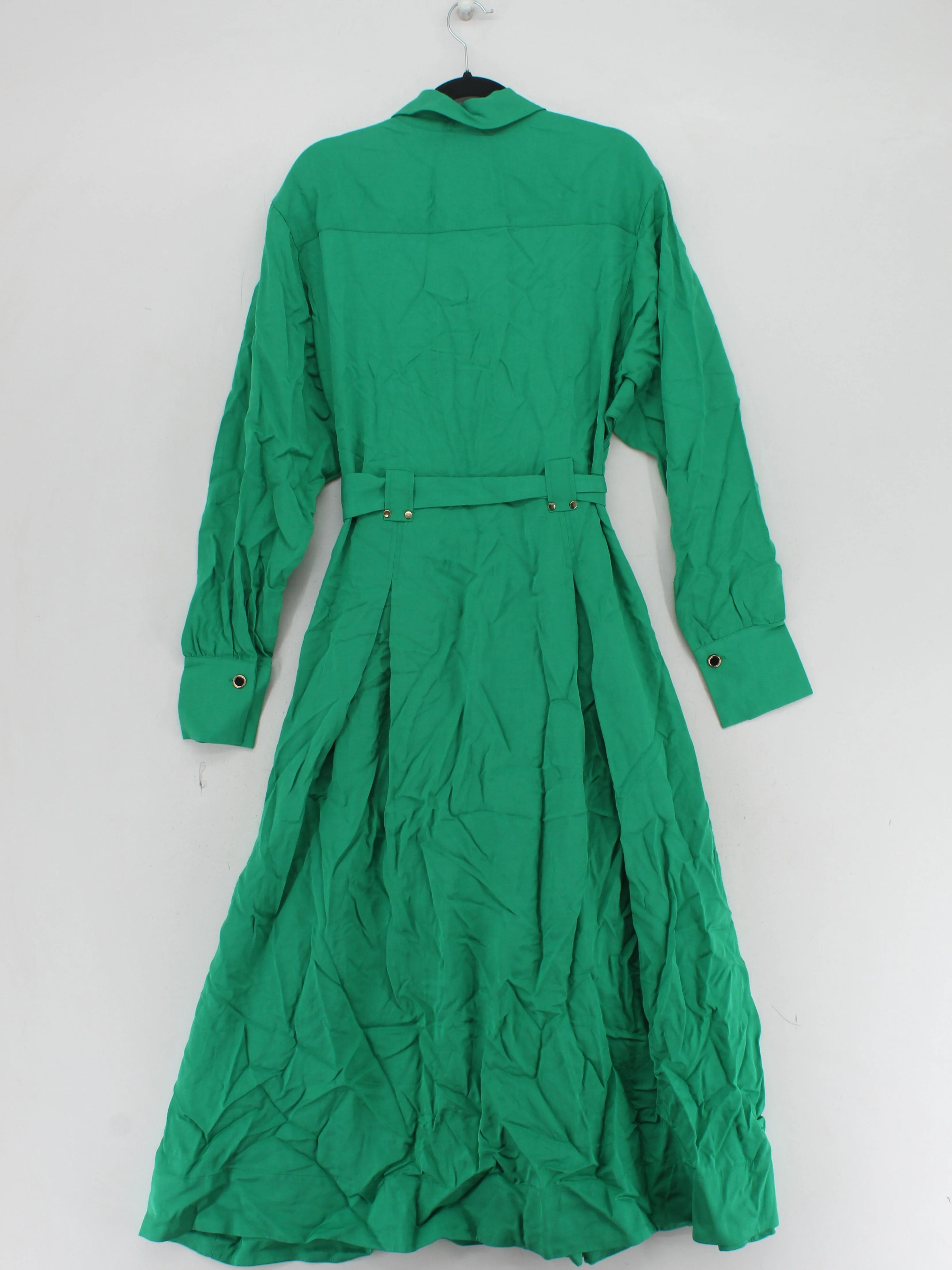 Karen Millen Shirt Maxi Dress UK10 in Green RRP £169 - Image 2