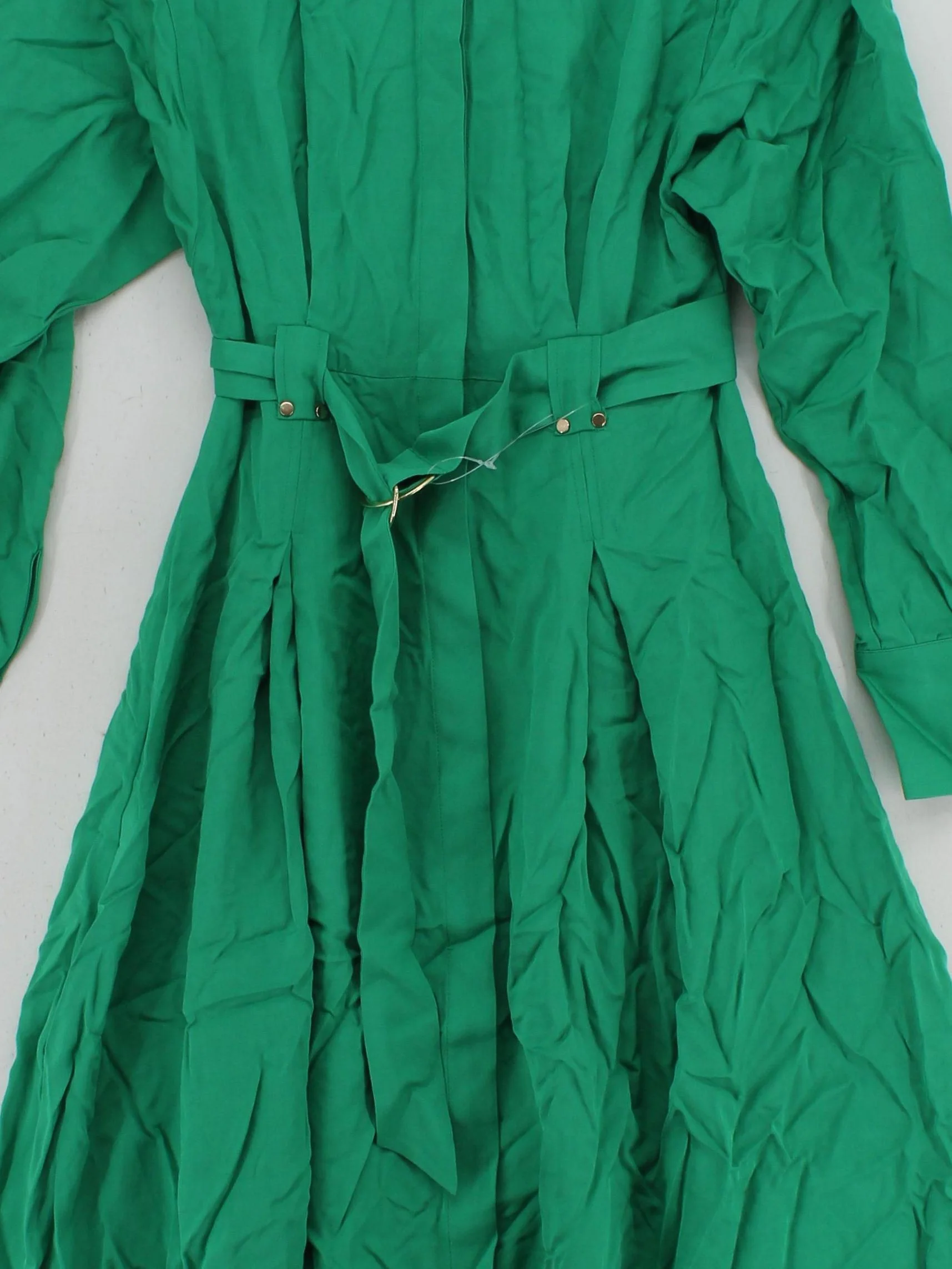 Karen Millen Shirt Maxi Dress UK10 in Green RRP £169 - Image 3