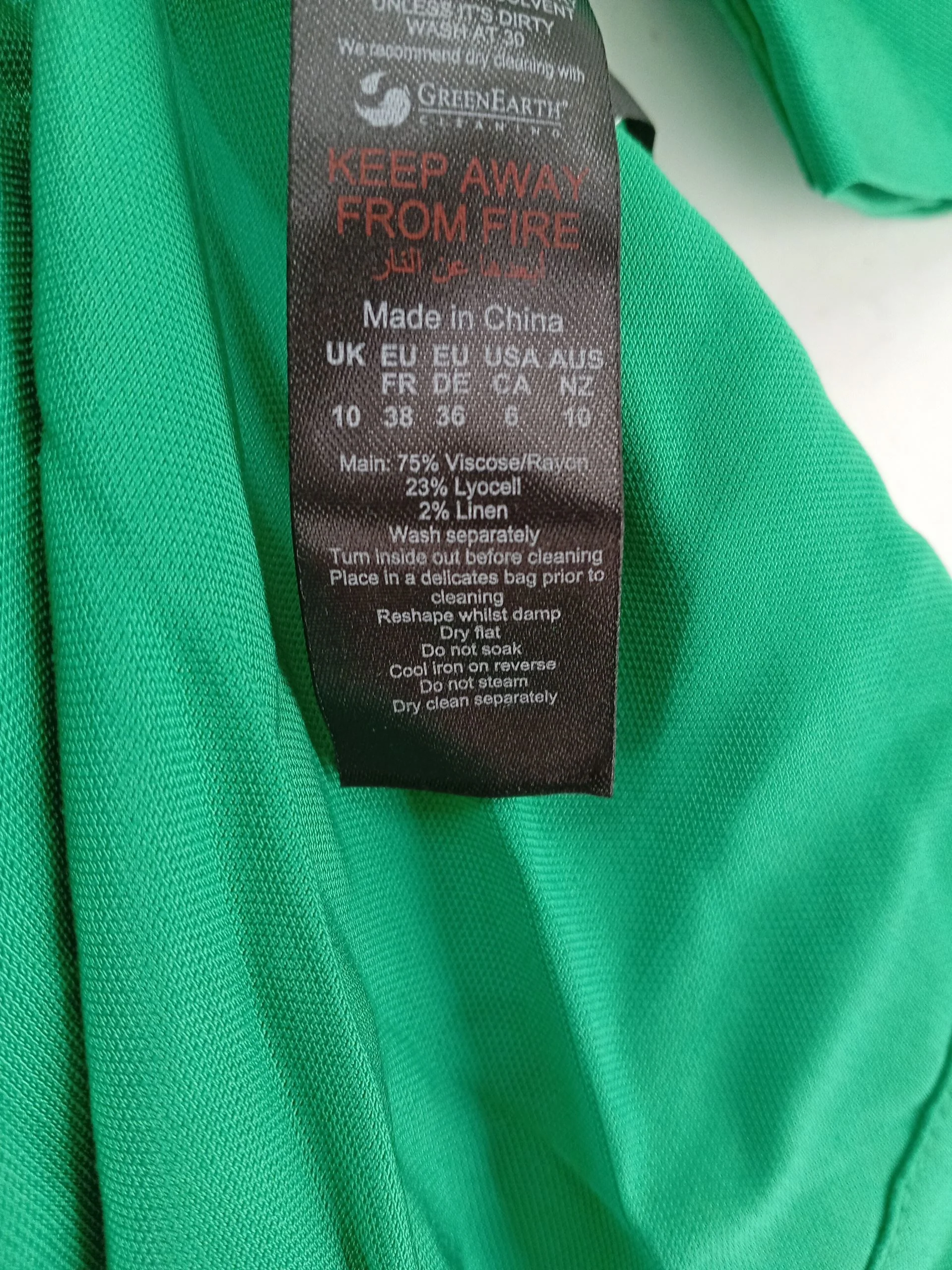 Karen Millen Shirt Maxi Dress UK10 in Green RRP £169 - Image 7