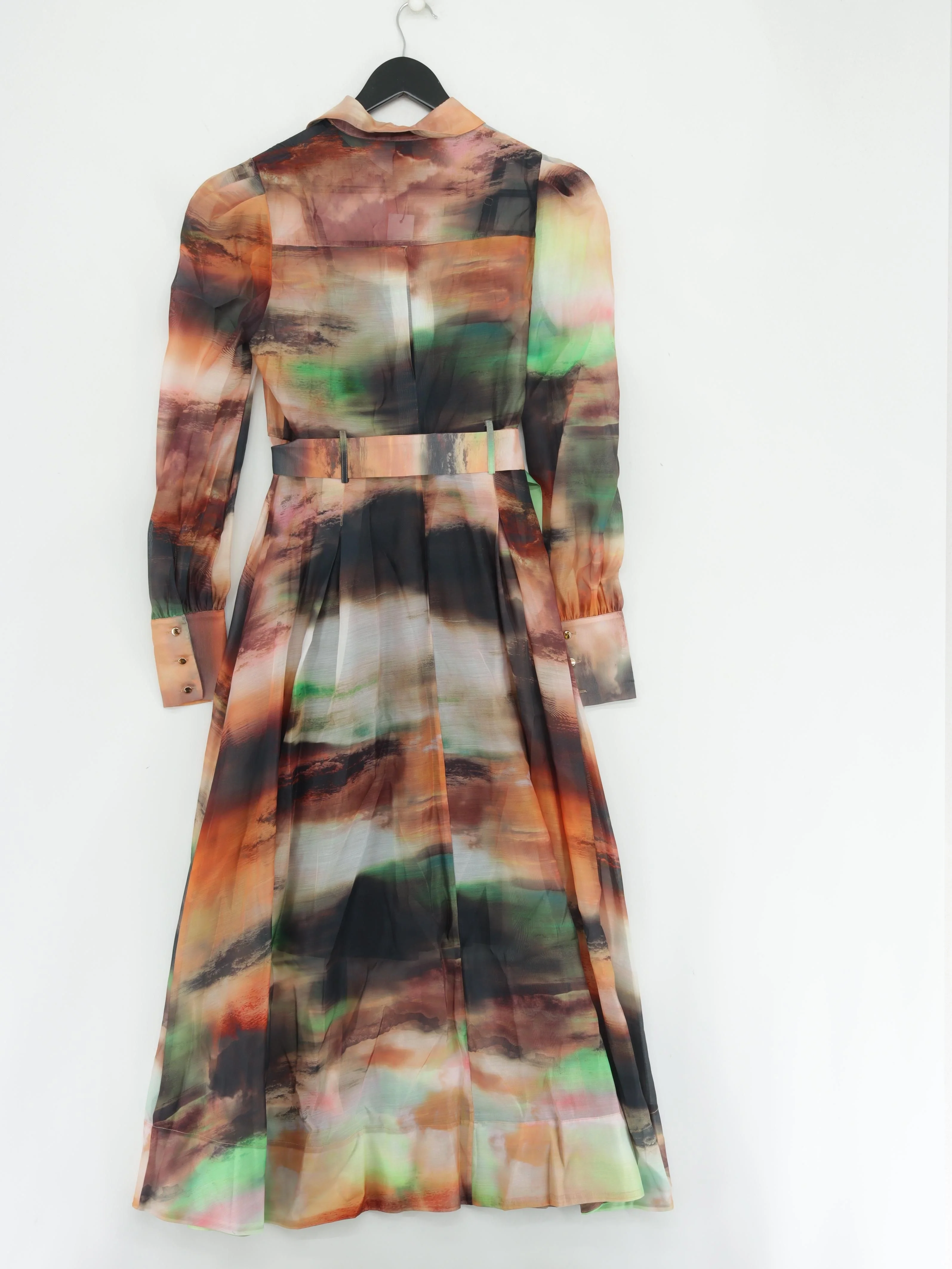 Karen Millen Shirt Maxi Dress UK10 in Multi RRP £149 - Image 2