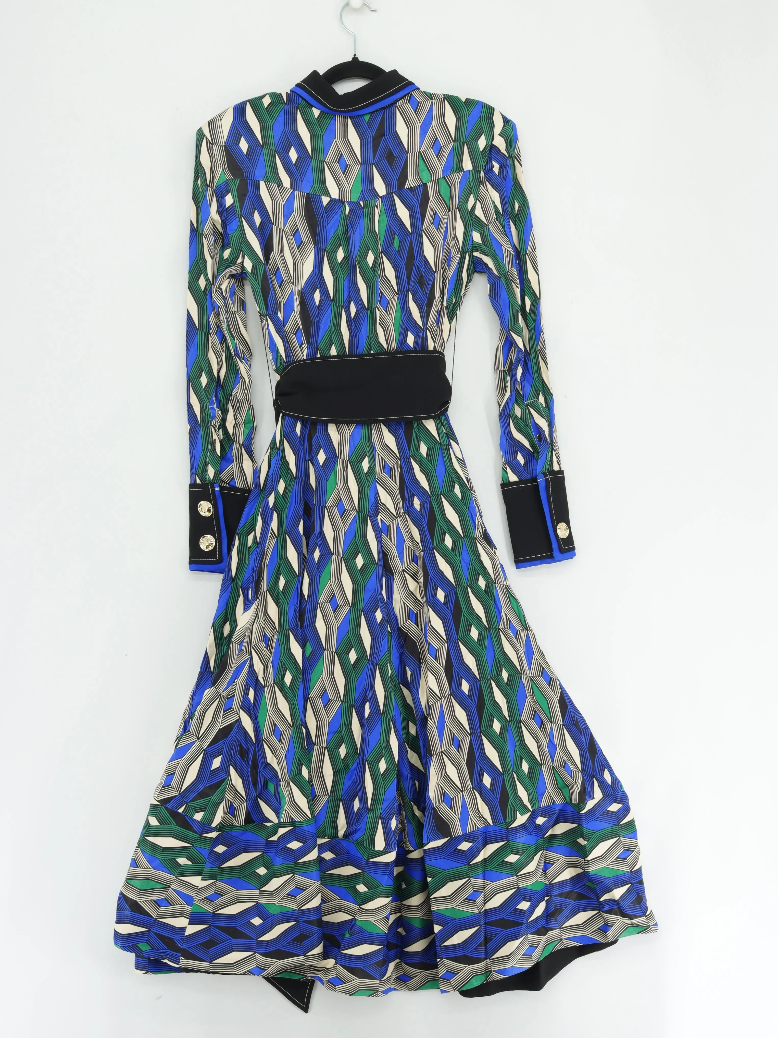 Karen Millen Shirt Maxi Dress UK10 in Multi RRP £269 - Image 2