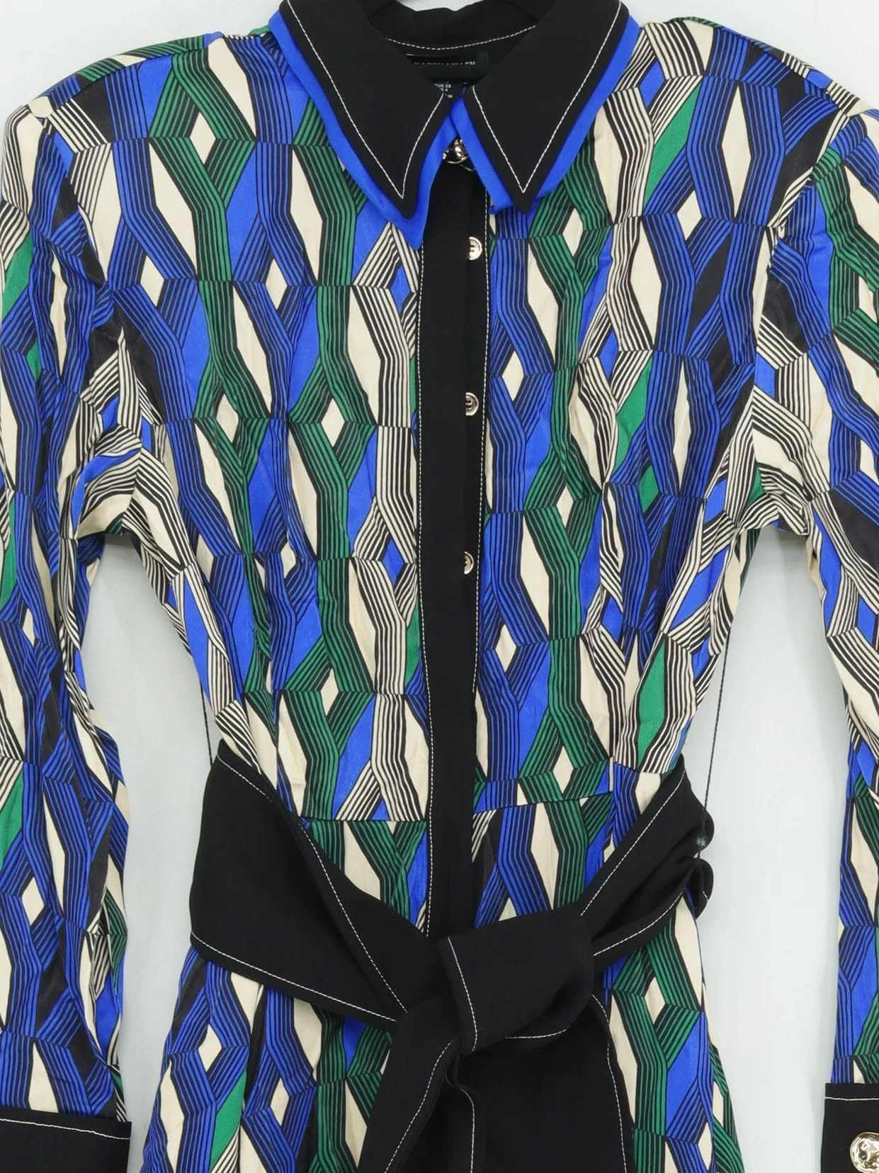 Karen Millen Shirt Maxi Dress UK10 in Multi RRP £269 - Image 3