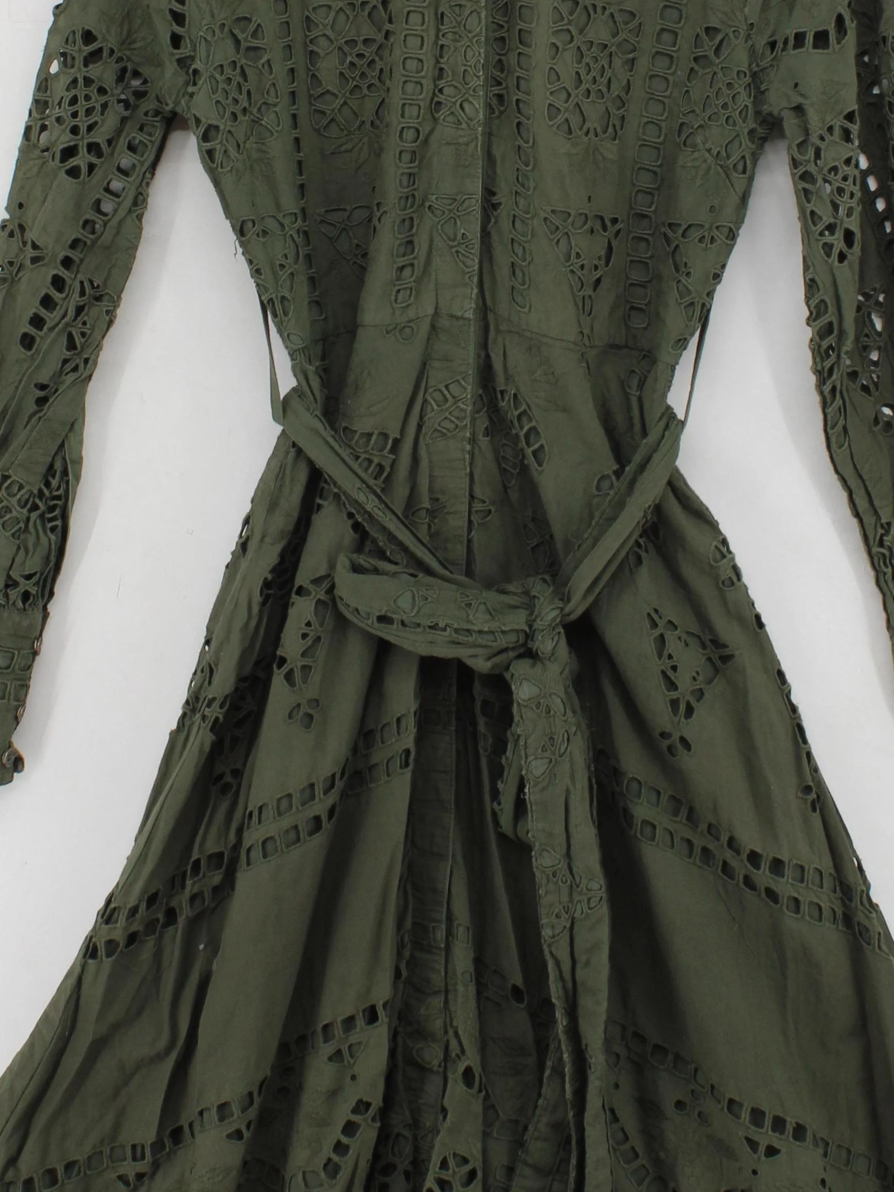 Karen Millen Shirt Maxi Dress UK12 in Green - Image 3
