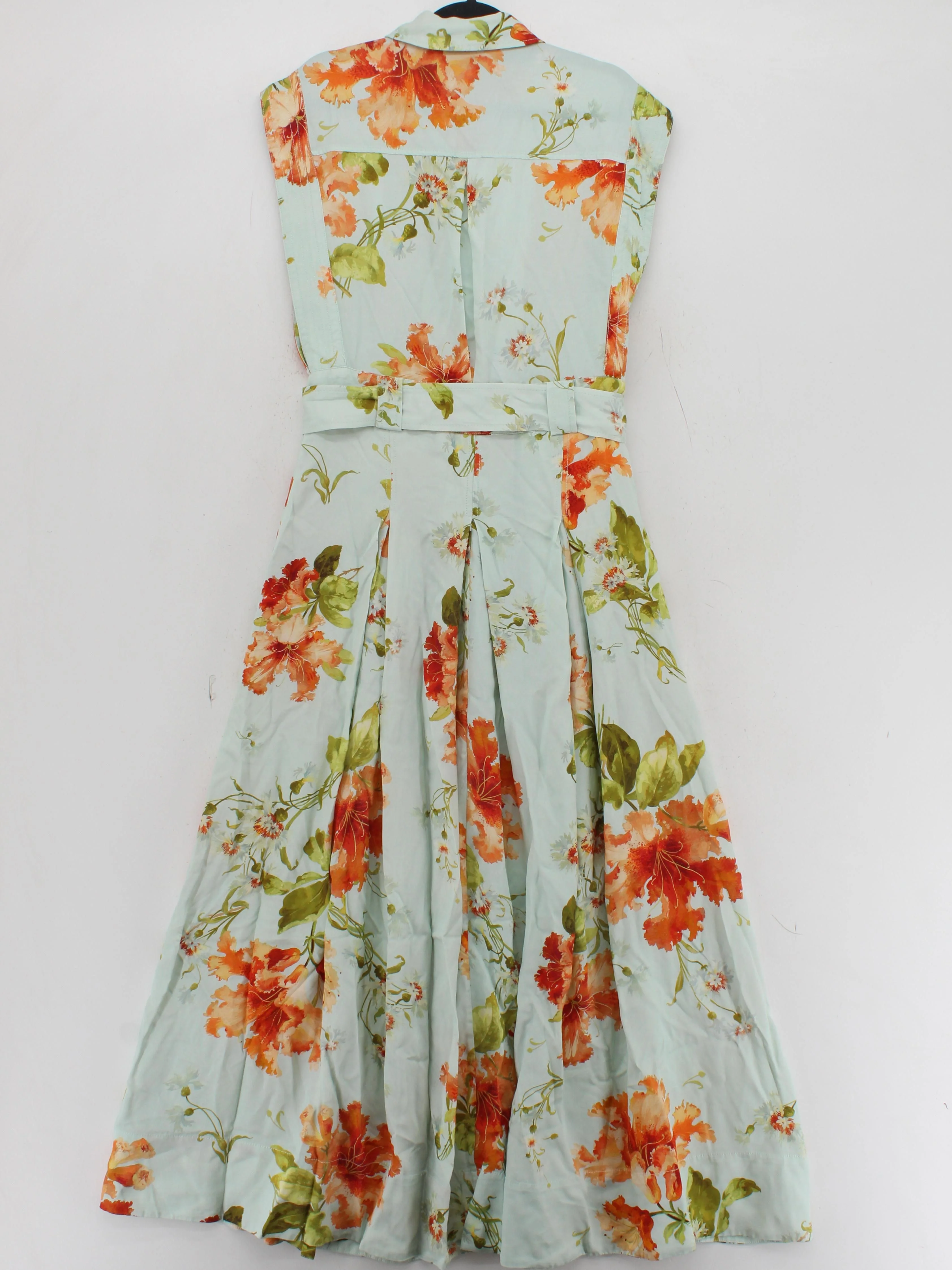 Karen Millen Shirt Maxi Dress UK12 in Green RRP £199 - Image 2
