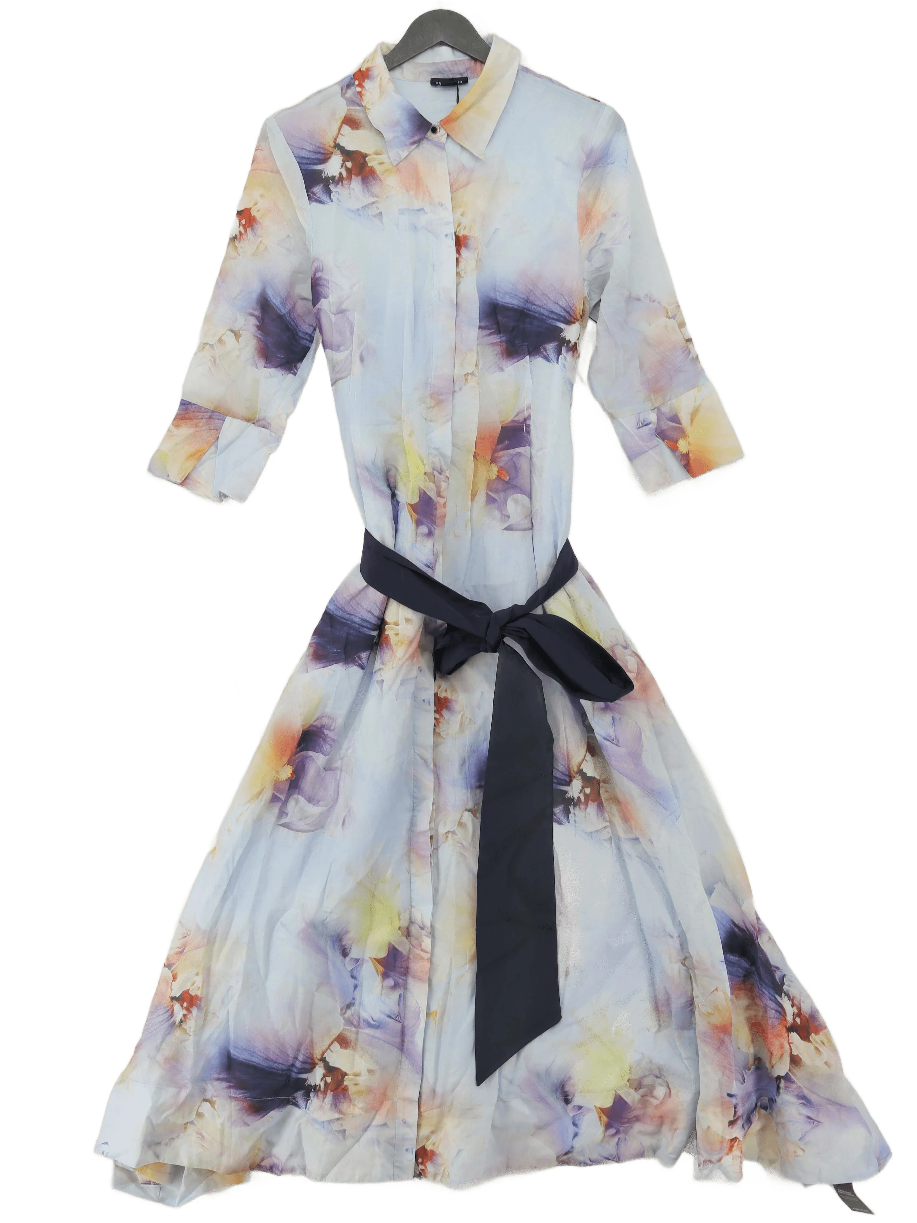 Karen Millen Shirt Maxi Dress UK14 in Multi RRP £239