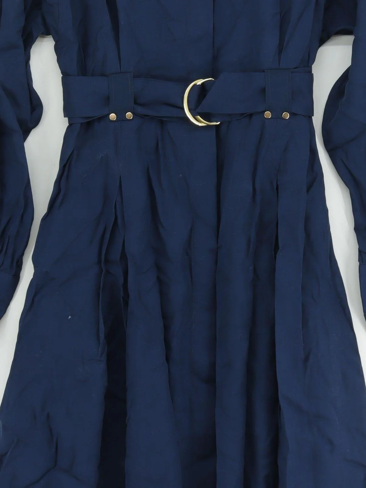 Karen Millen Shirt Maxi Dress UK16 in Blue RRP £169 - Image 3