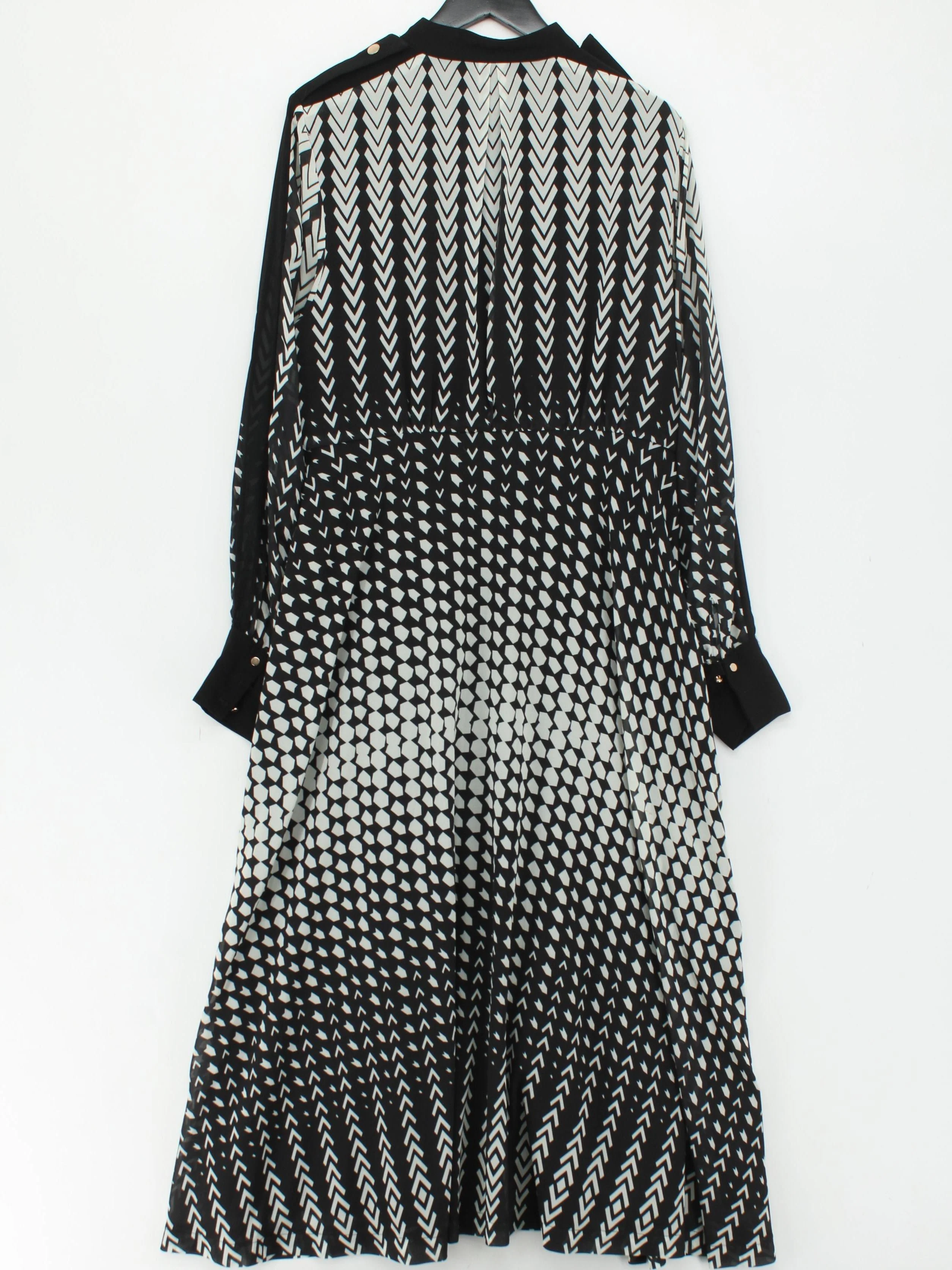 Karen Millen Shirt Maxi Dress UK20 in Black - Image 2