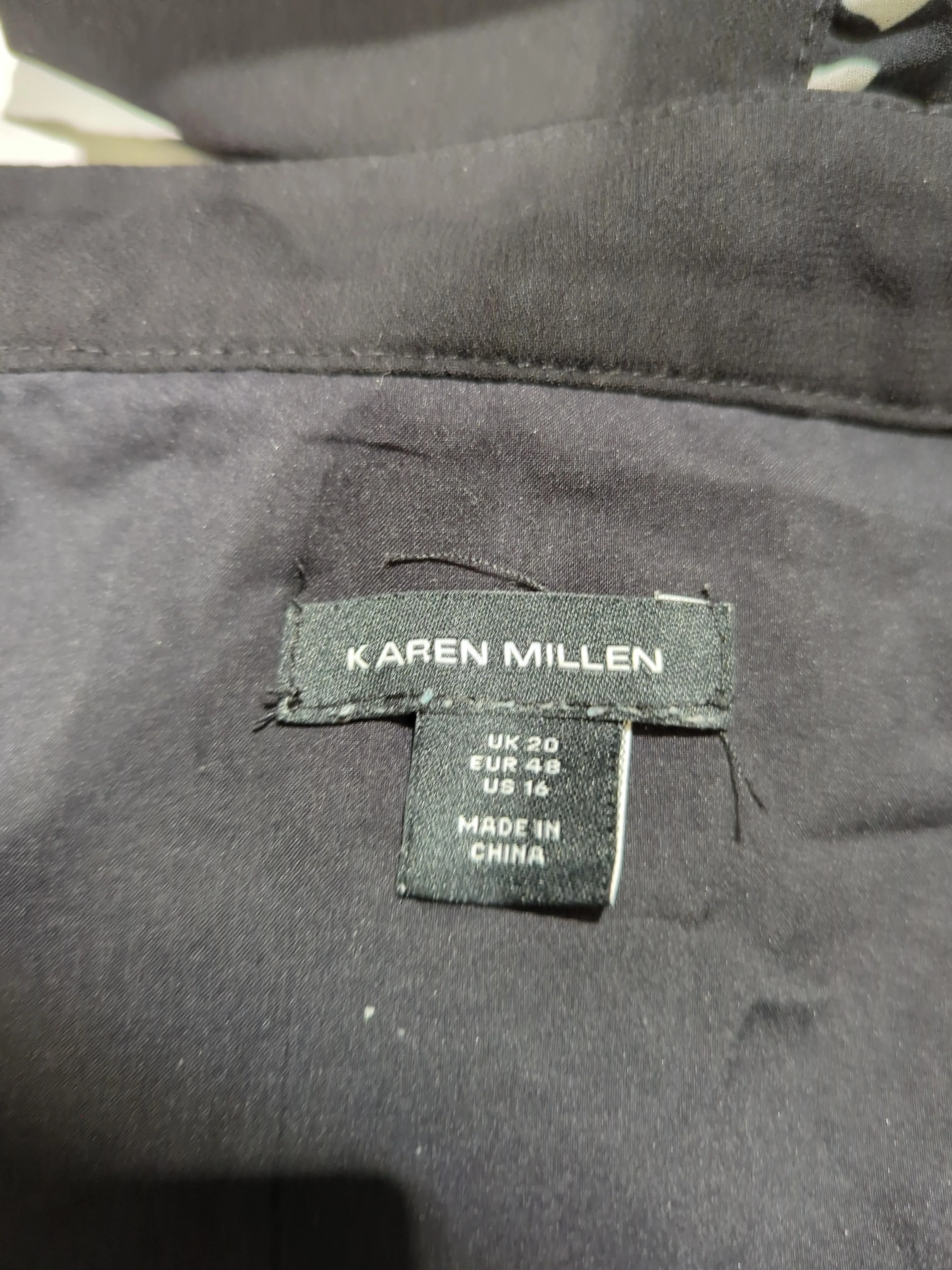 Karen Millen Shirt Maxi Dress UK20 in Black - Image 7