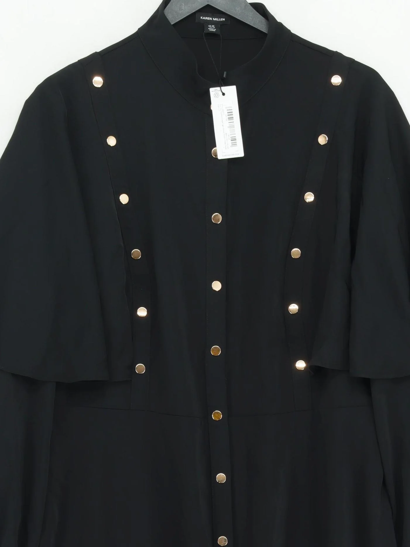 Karen Millen Shirt Maxi Dress UK20 in Black RRP £149 - Image 3