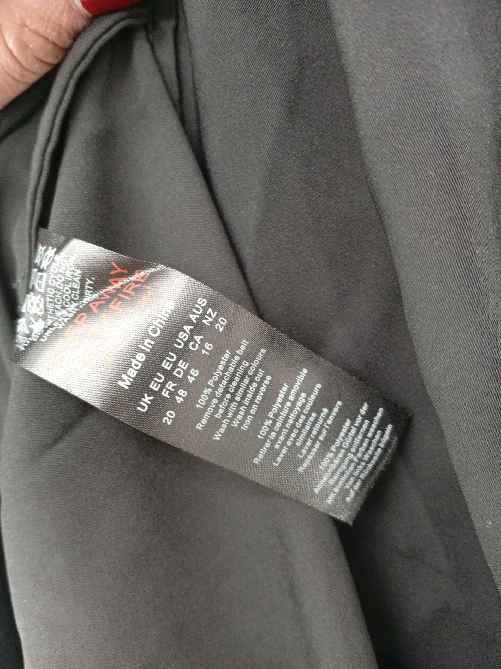 Karen Millen Shirt Maxi Dress UK20 in Black RRP £149 - Image 7