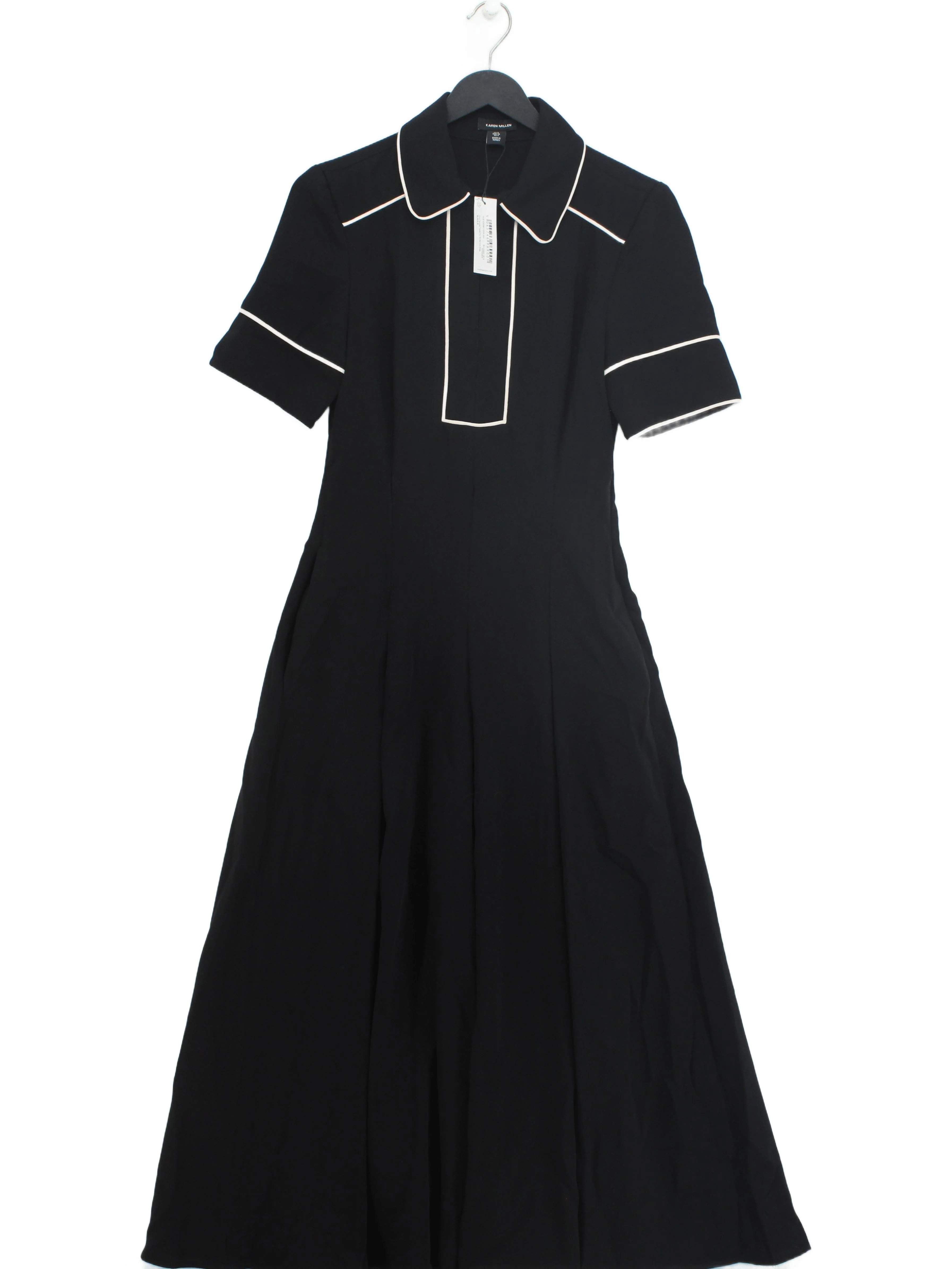 Karen Millen Shirt Maxi Dress UK8 in Black RRP £189