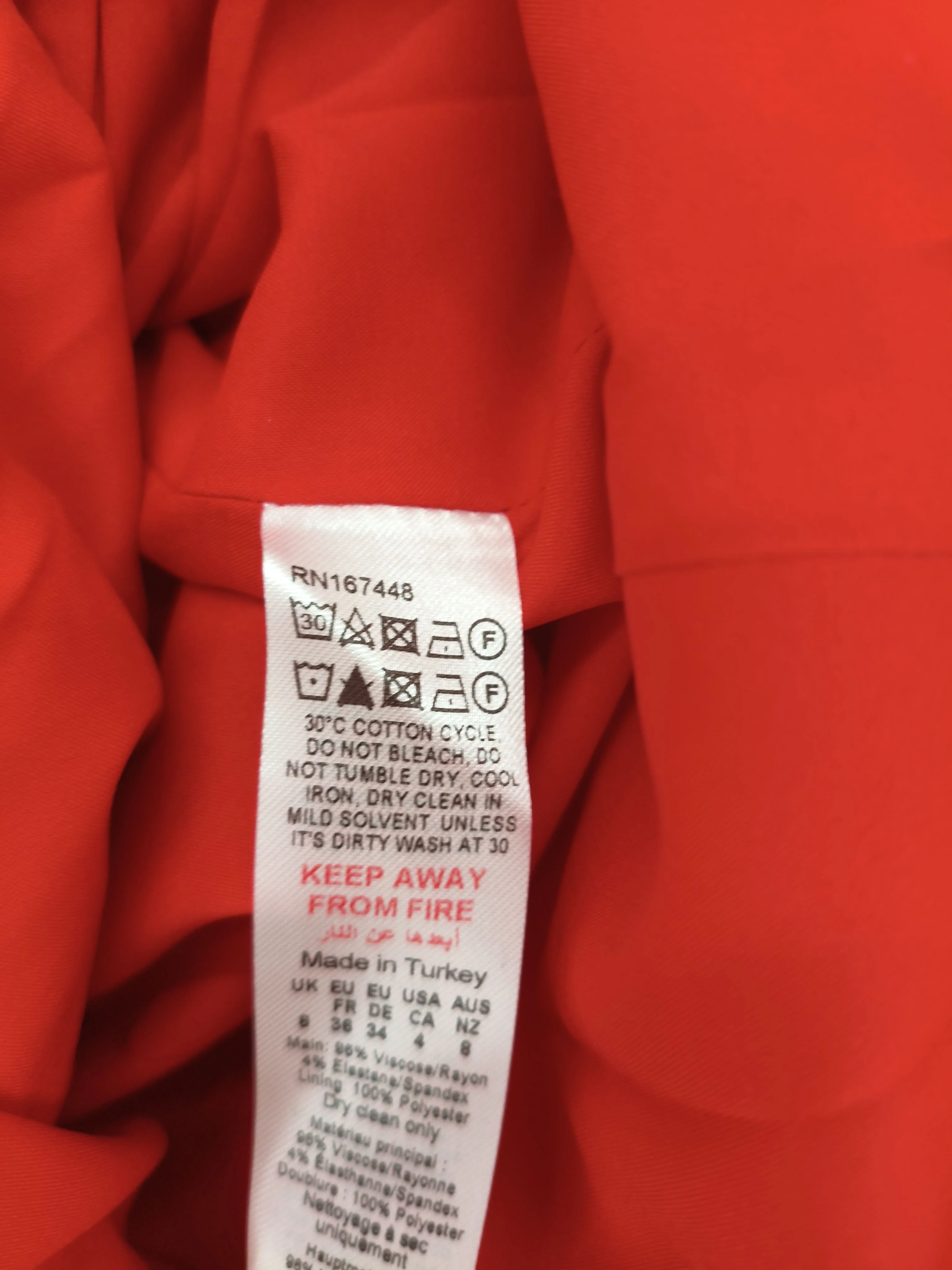 Karen Millen Shirt Maxi Dress UK8 in Red RRP £309 - Image 6