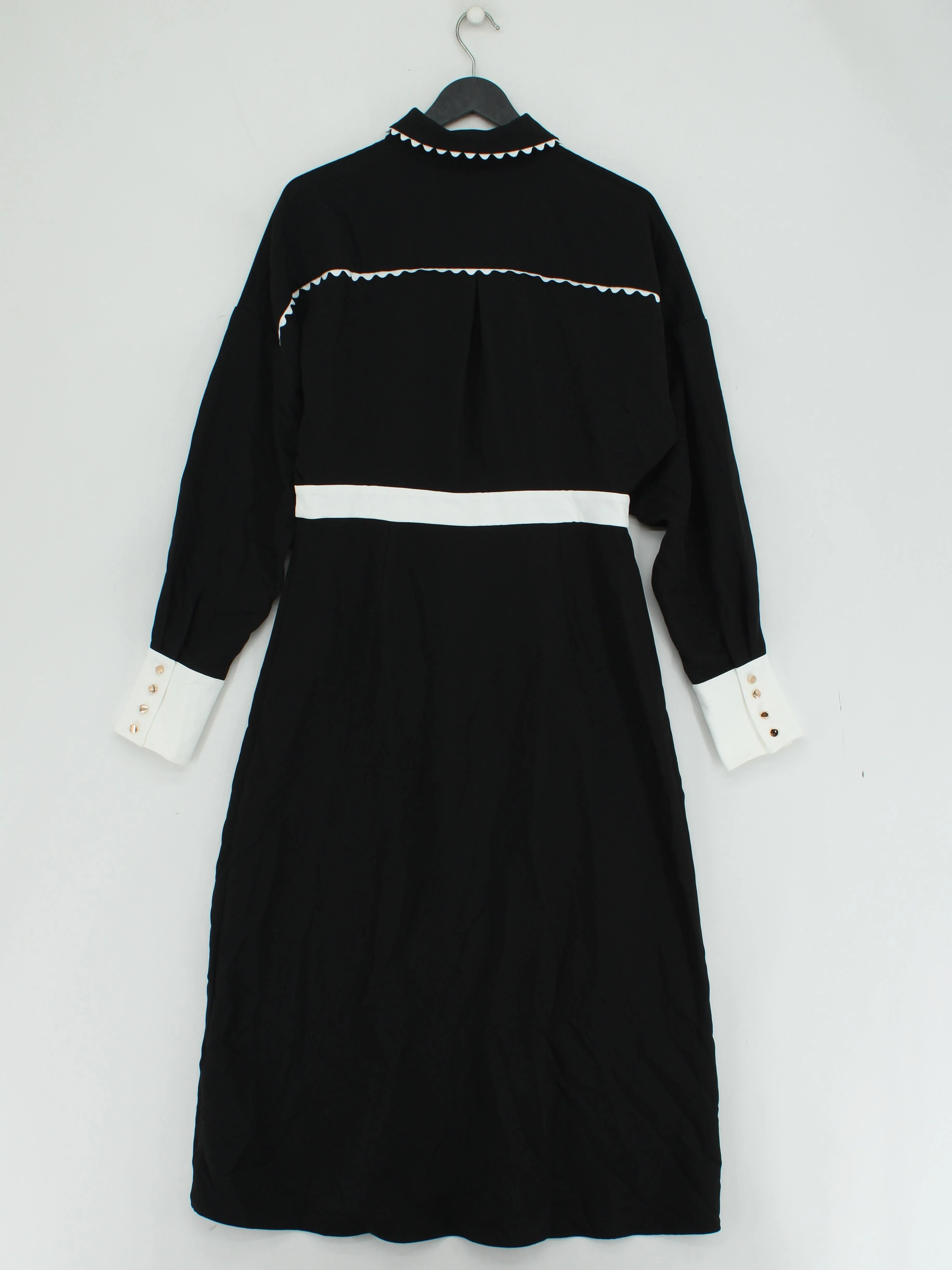 Karen Millen Shirt Midi Dress in Black RRP £129 - Image 2