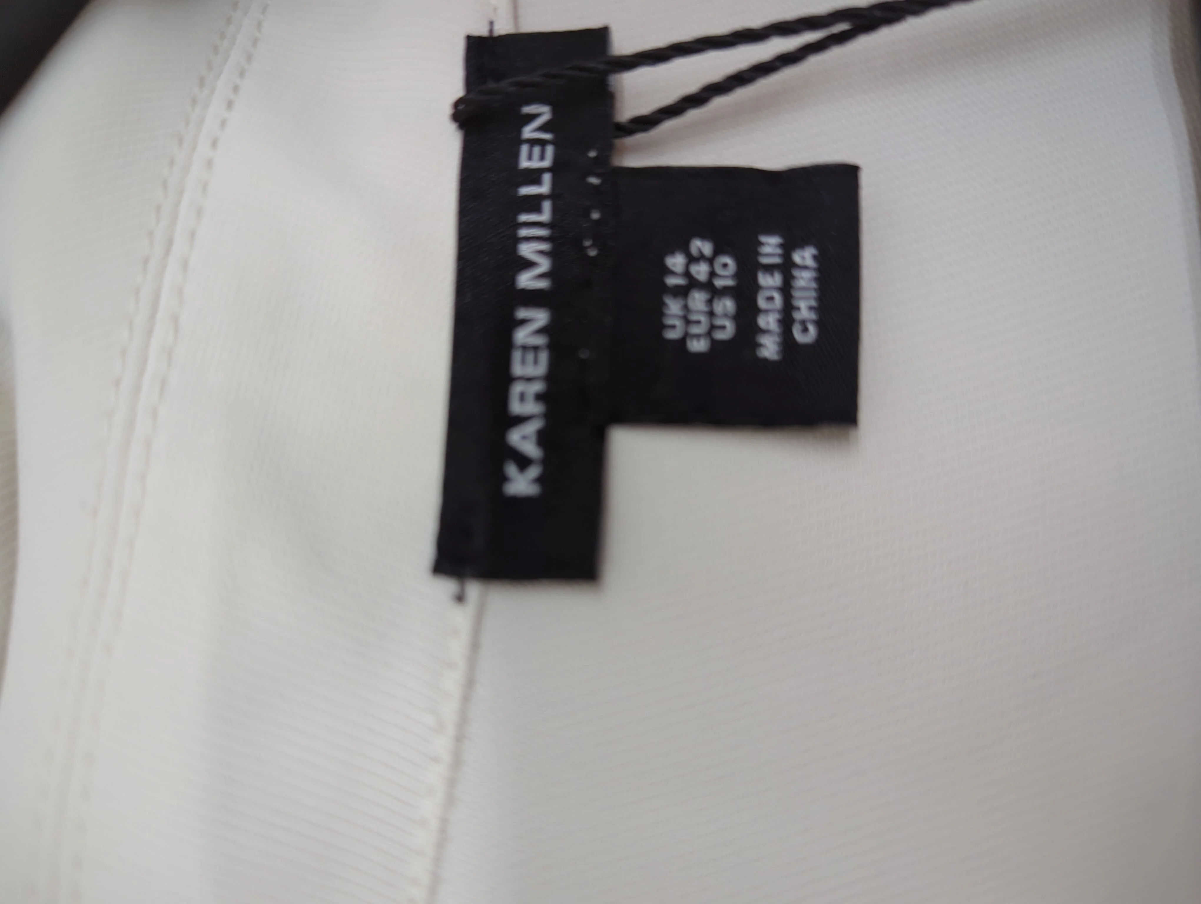 Karen Millen Shirt Midi Dress in Cream RRP £119 - Image 6