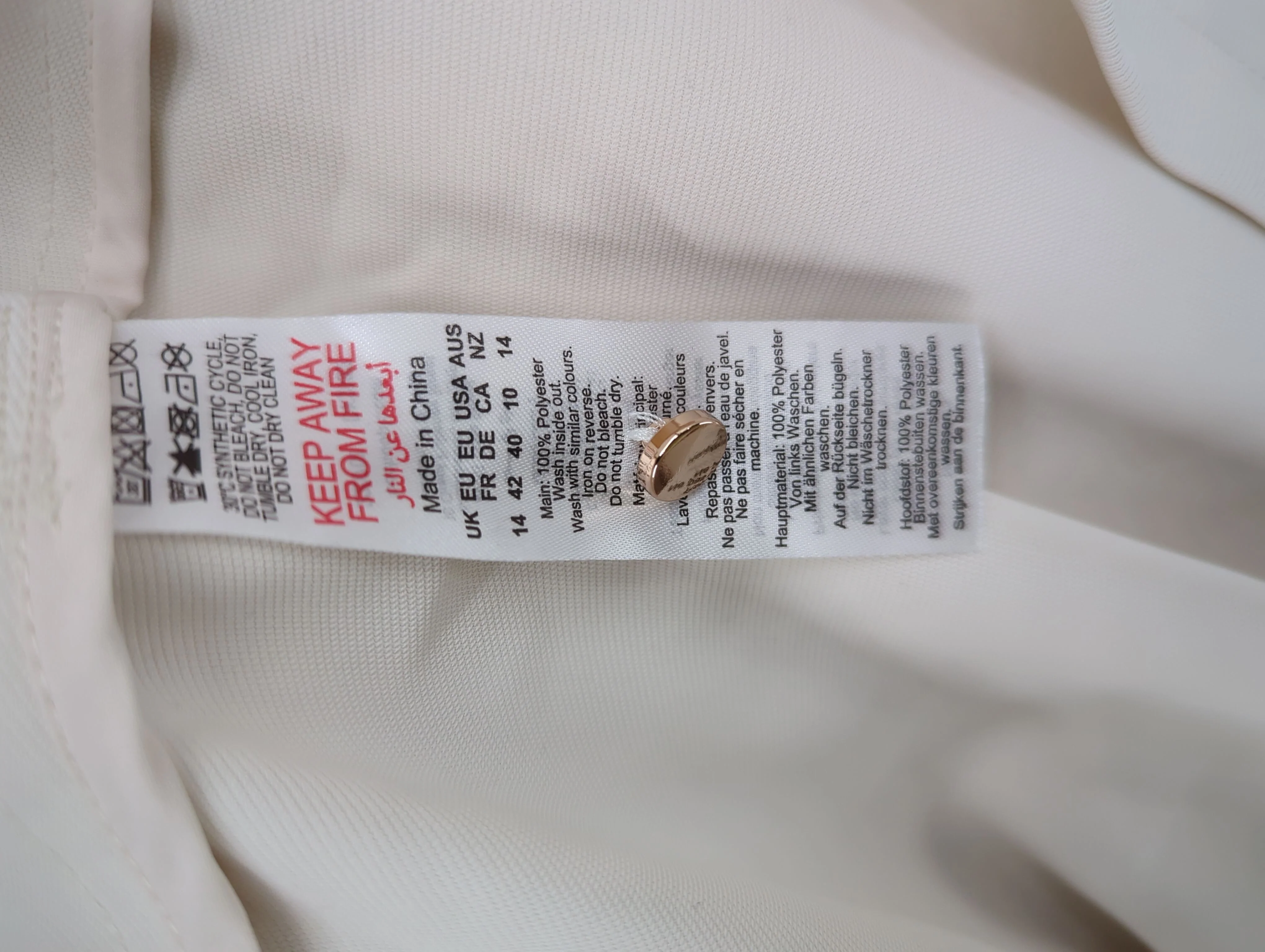Karen Millen Shirt Midi Dress in Cream RRP £119 - Image 7