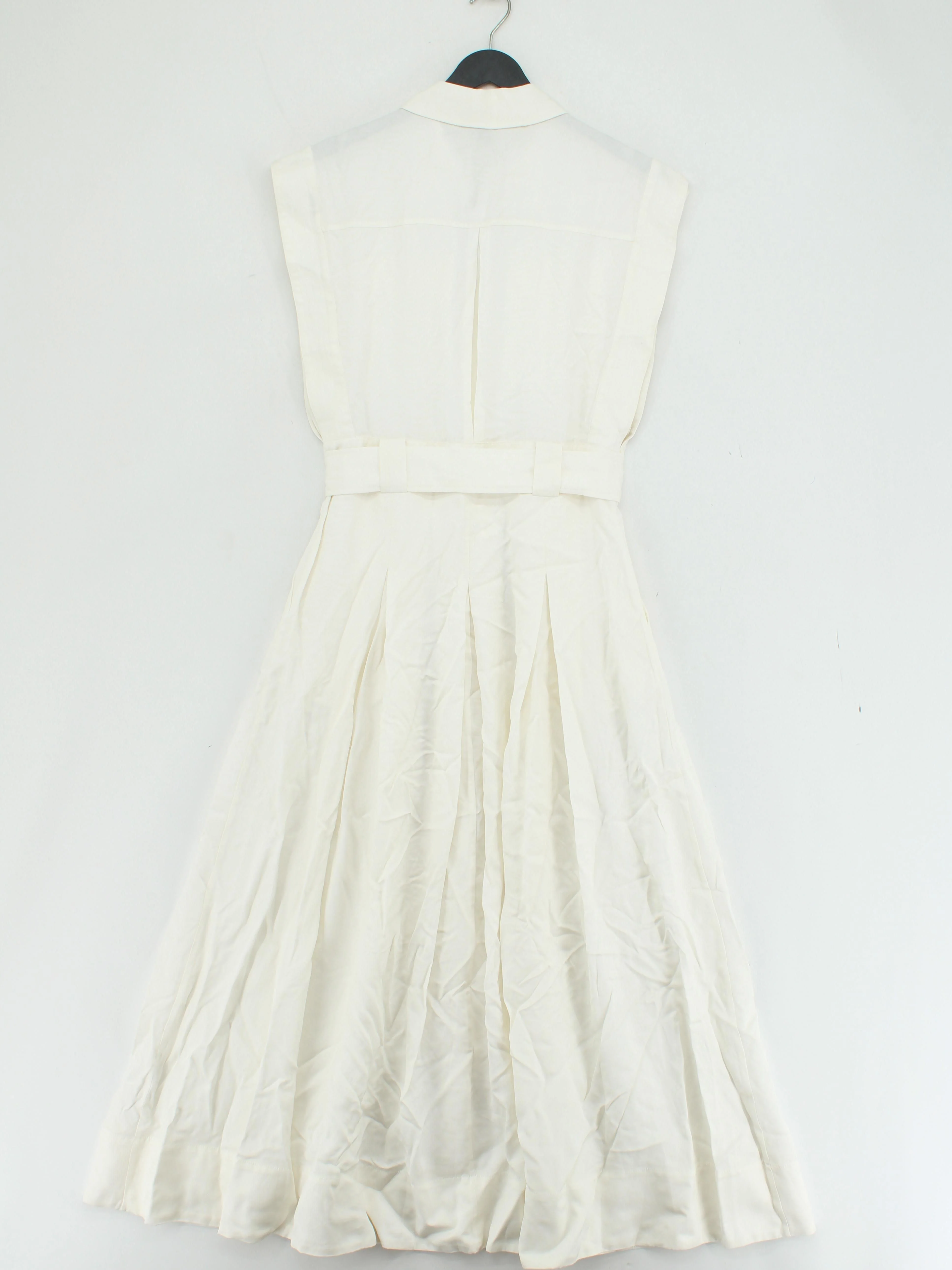 Karen Millen Shirt Midi Dress in White RRP £199 - Image 2