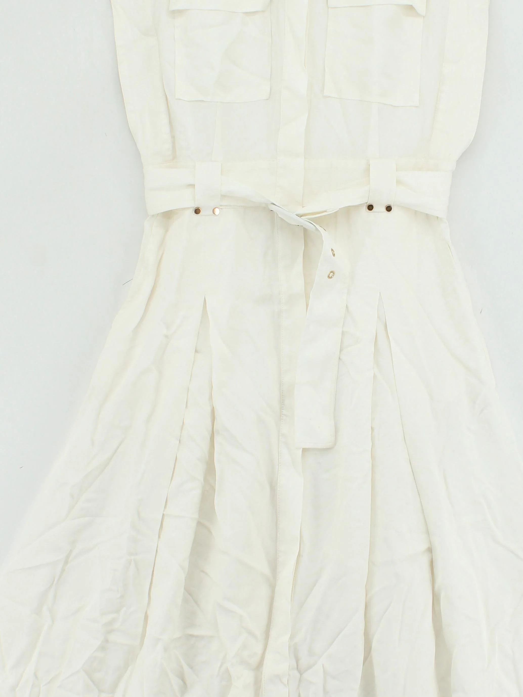 Karen Millen Shirt Midi Dress in White RRP £199 - Image 3
