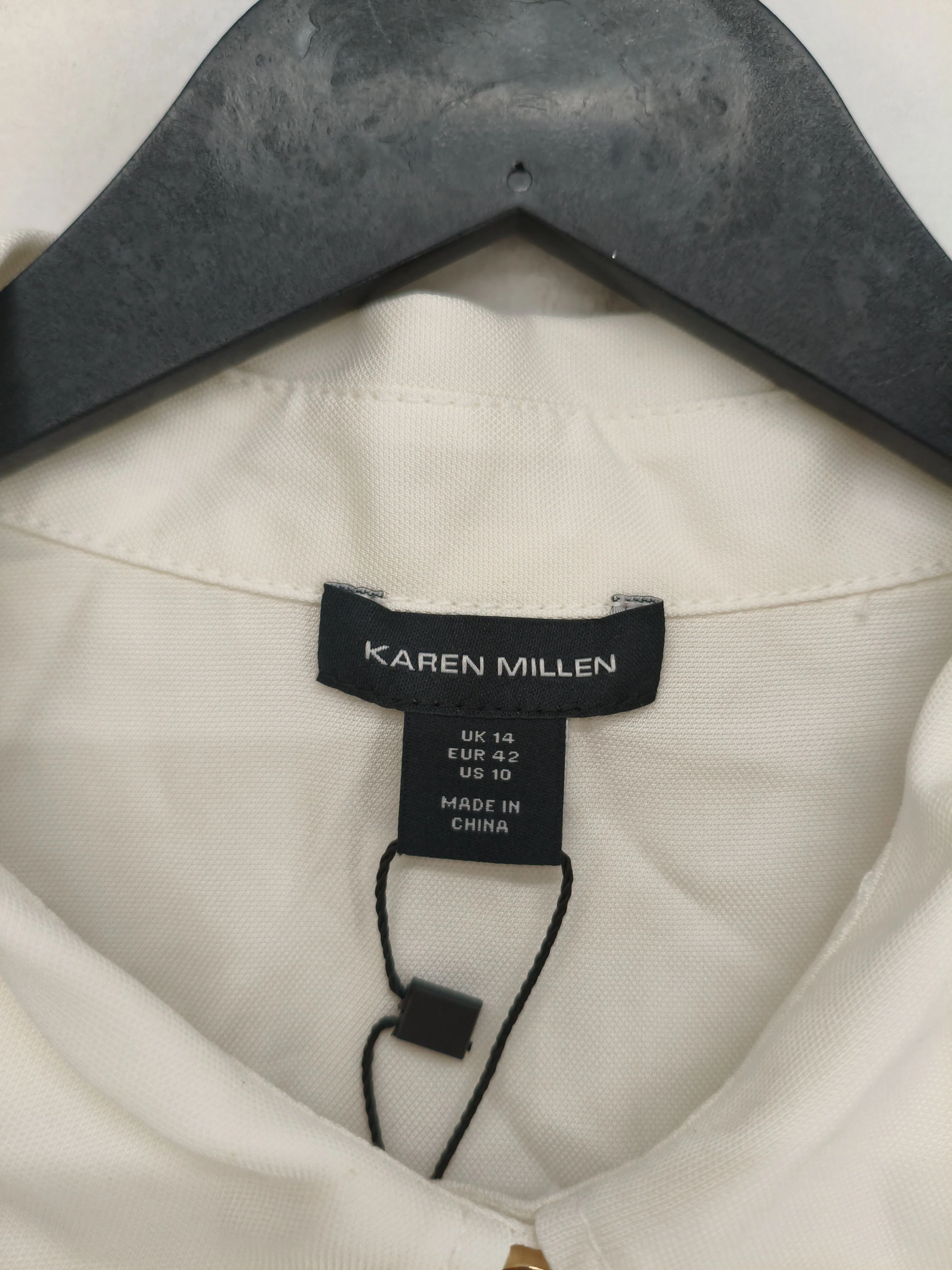 Karen Millen Shirt Midi Dress in White RRP £199 - Image 6