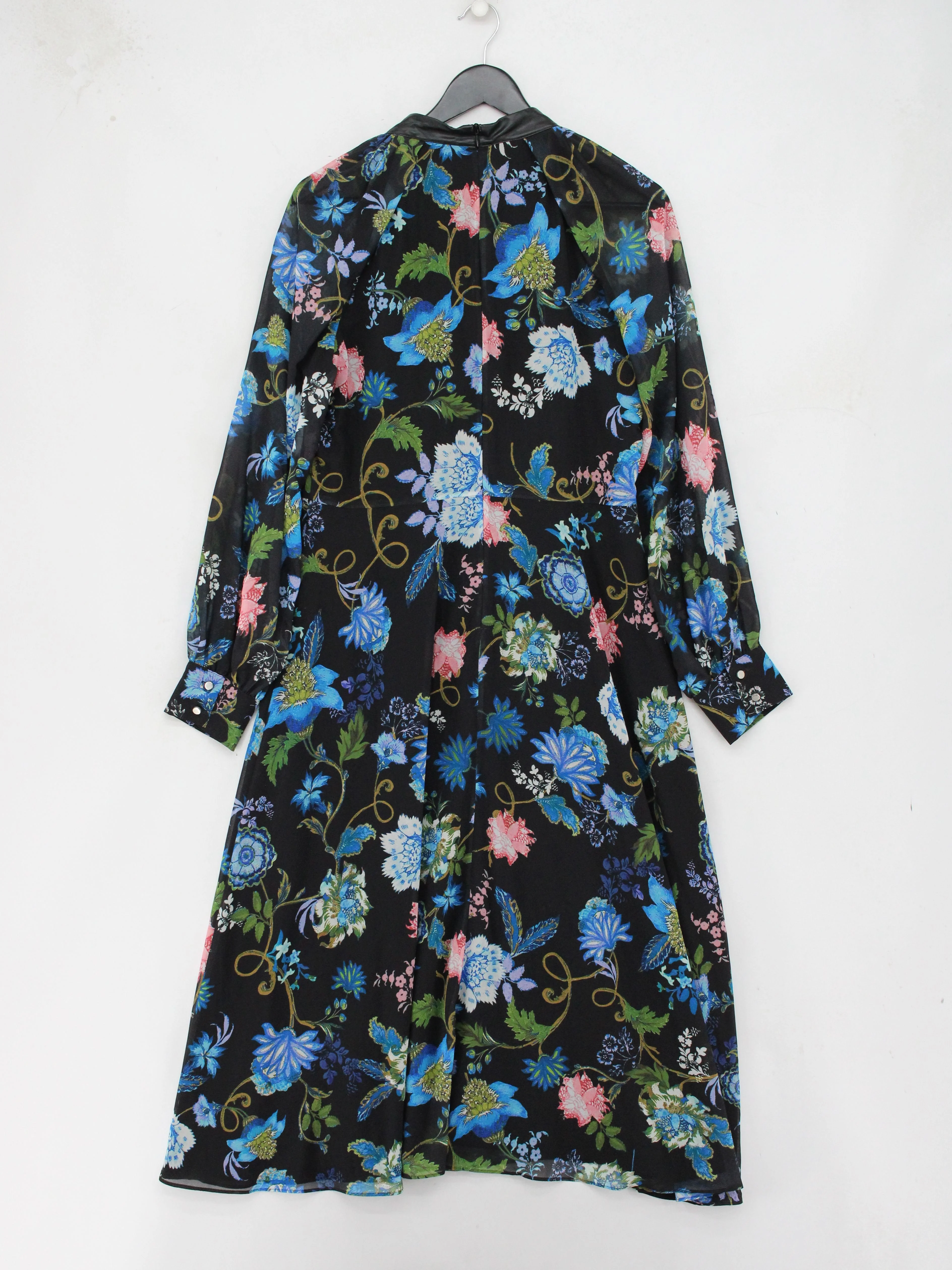 Karen Millen Shirt Midi Dress M in Black - Image 2