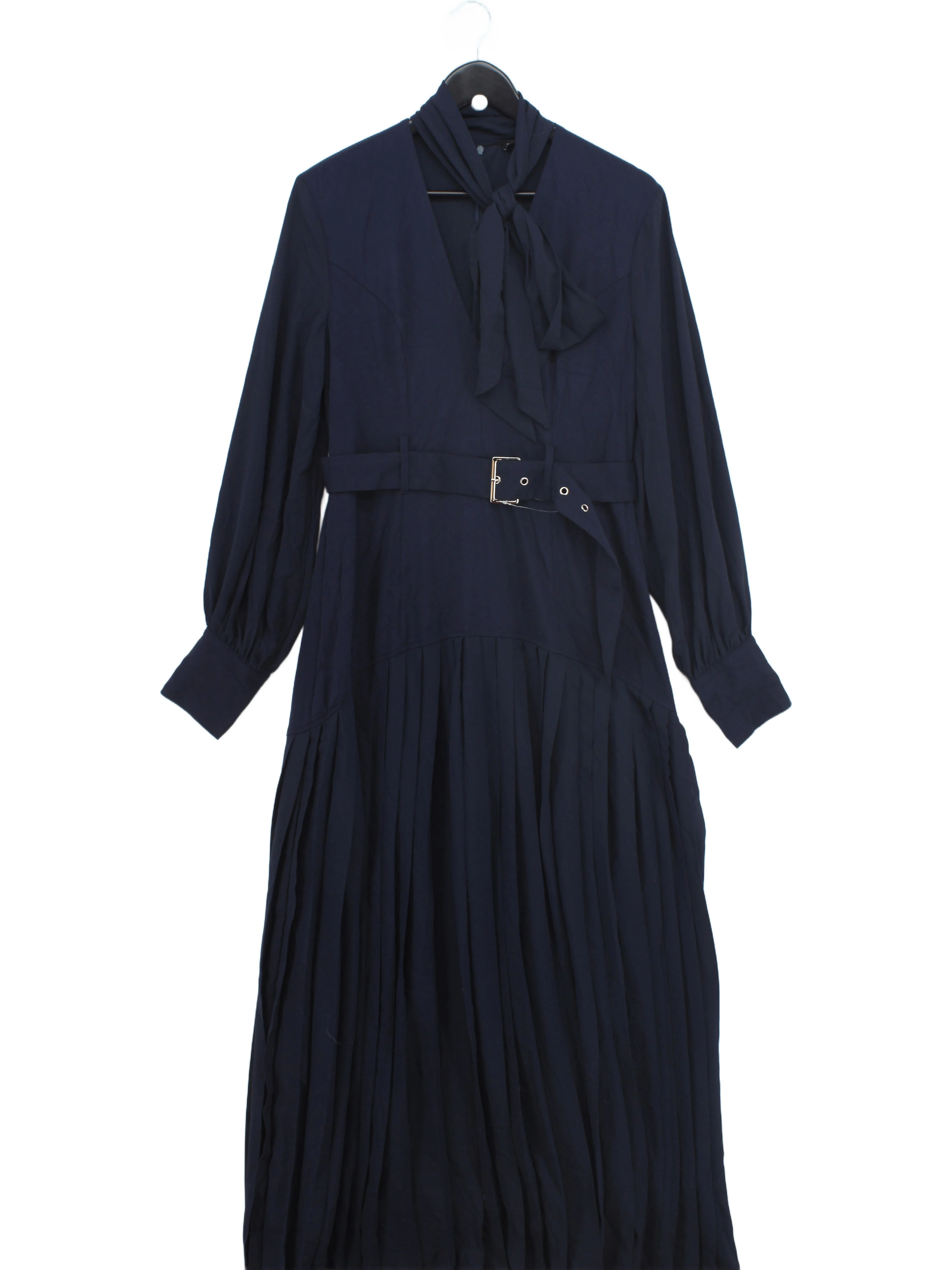 Karen Millen Shirt Midi Dress M in Blue RRP £109