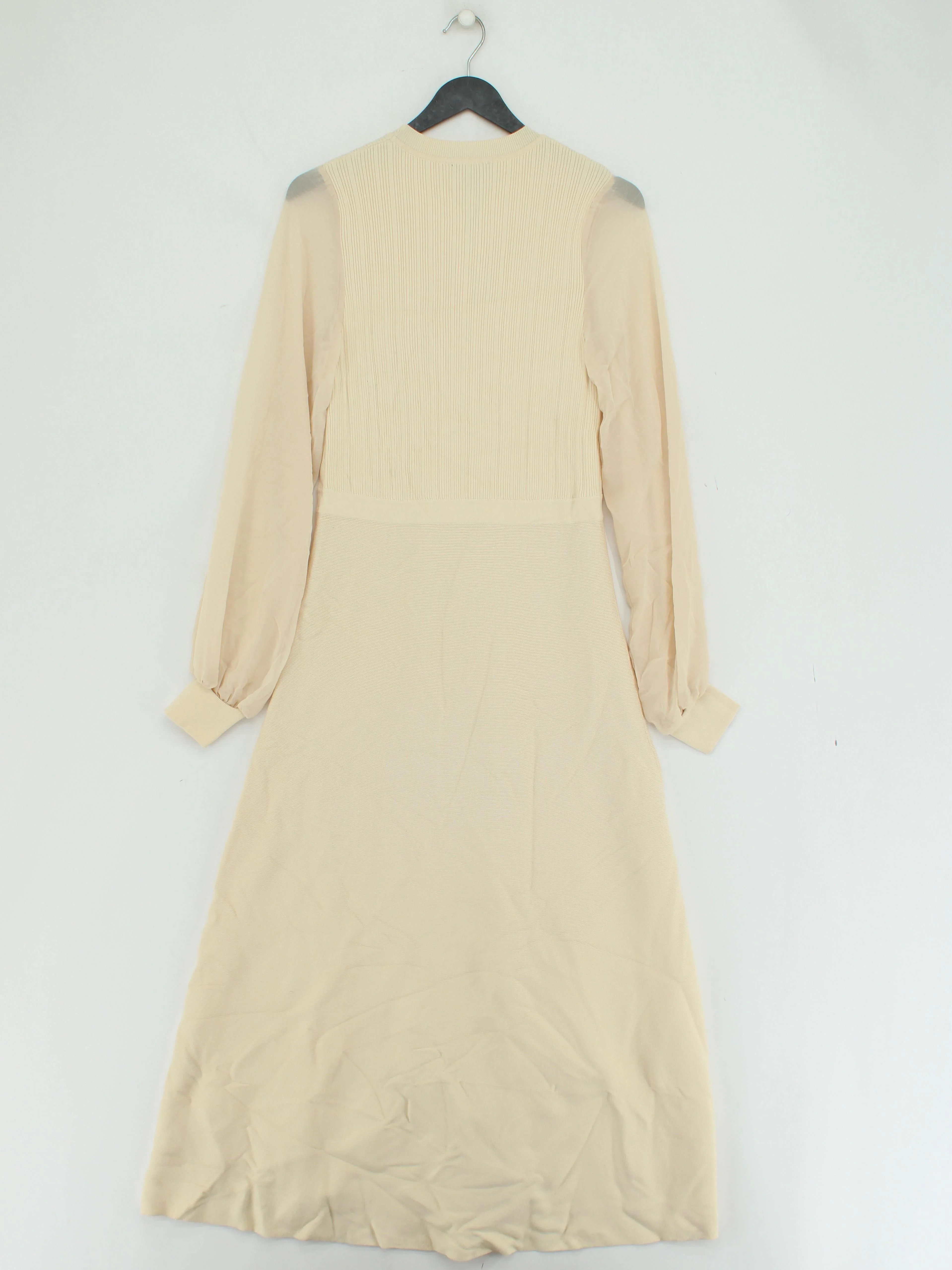 Karen Millen Shirt Midi Dress S in Cream RRP £129 - Image 2