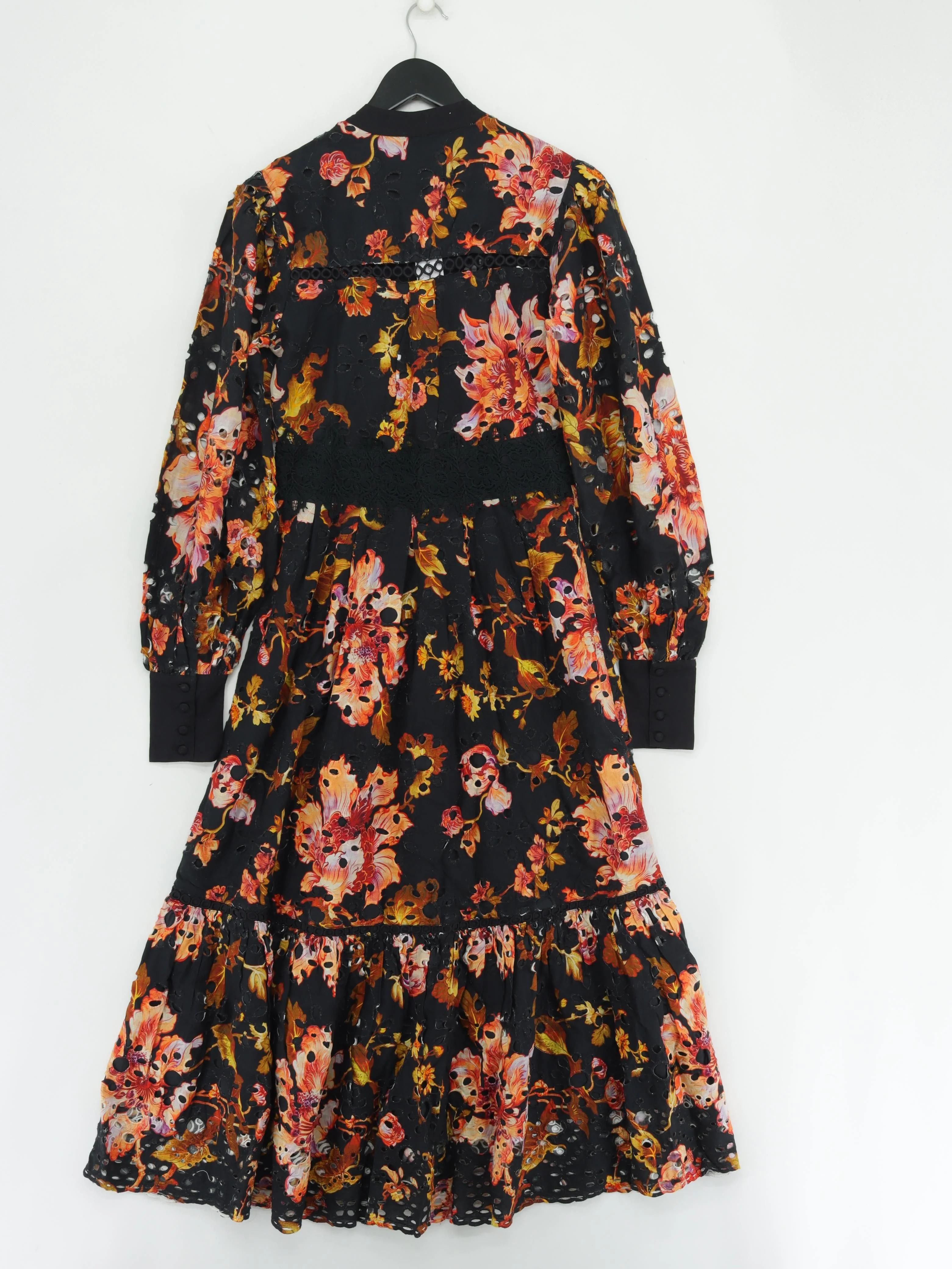 Karen Millen Shirt Midi Dress UK10 in Black RRP £169 - Image 2