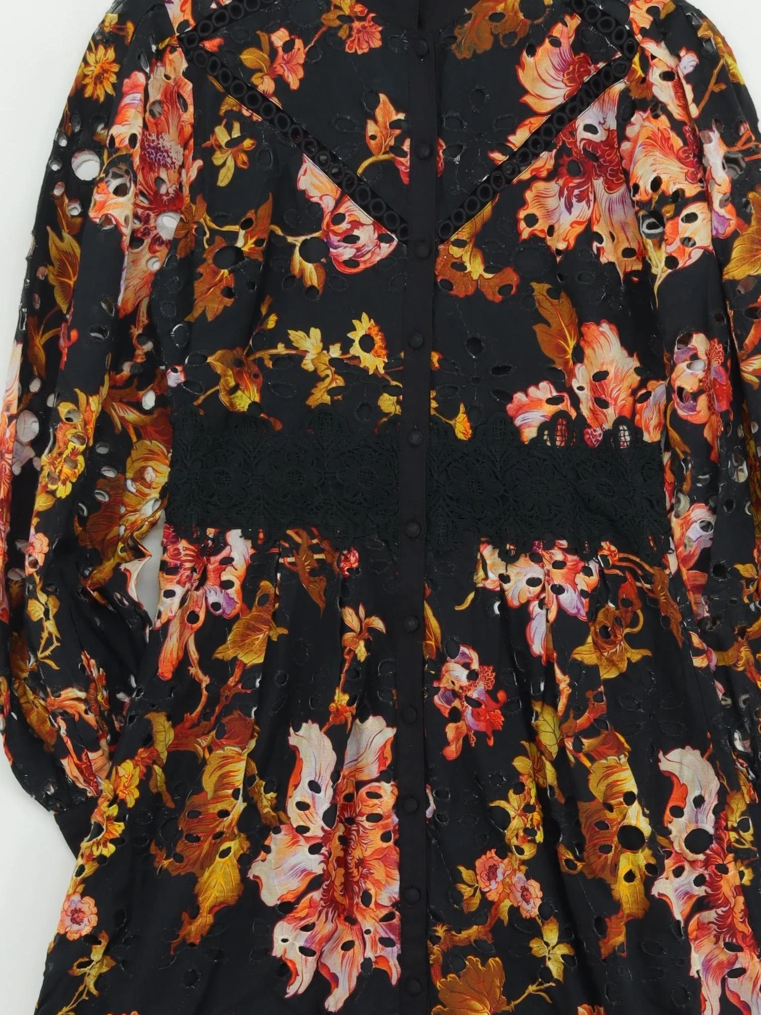 Karen Millen Shirt Midi Dress UK10 in Black RRP £169 - Image 3