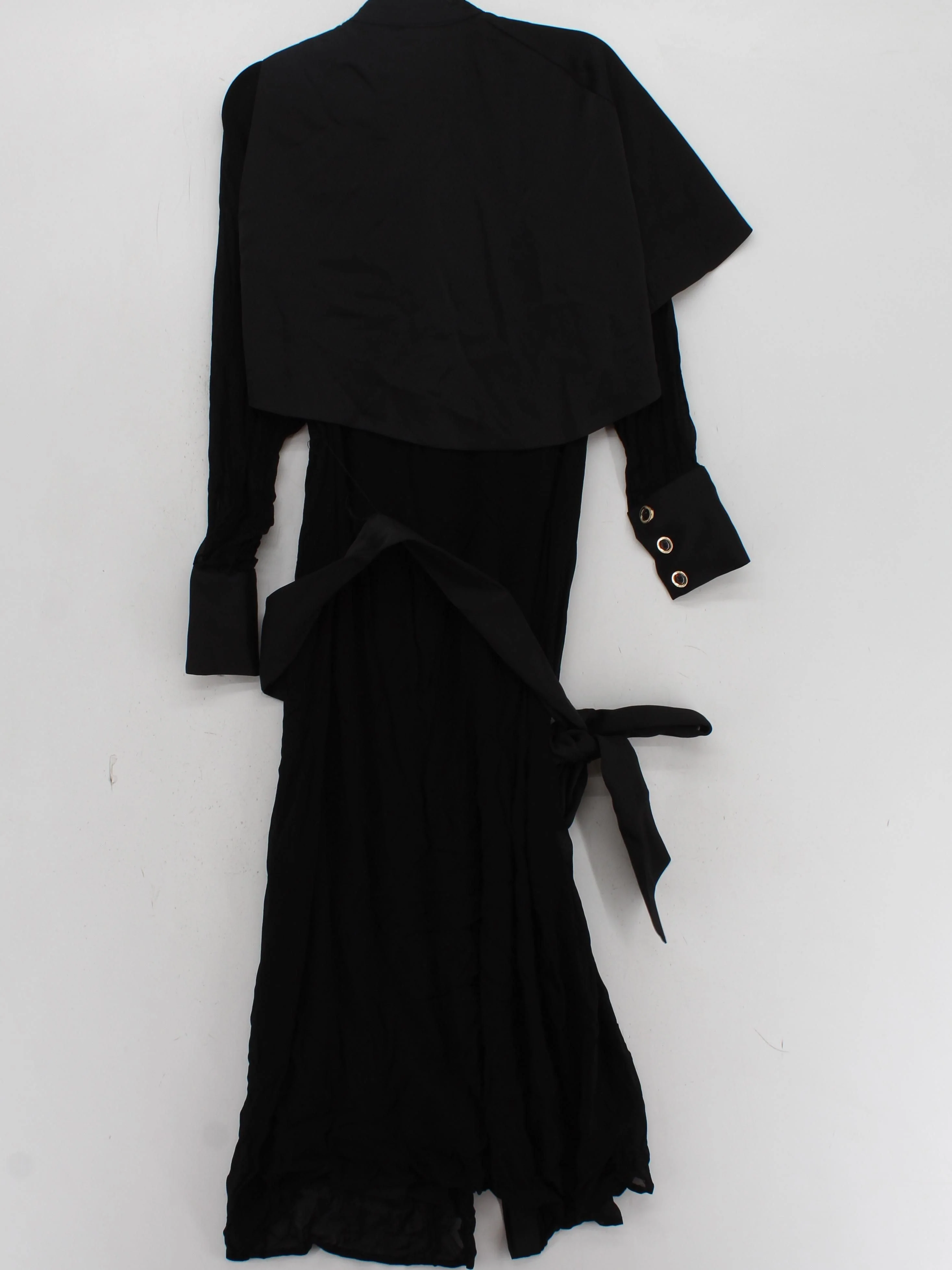 Karen Millen Shirt Midi Dress UK10 in Black RRP £179 - Image 2