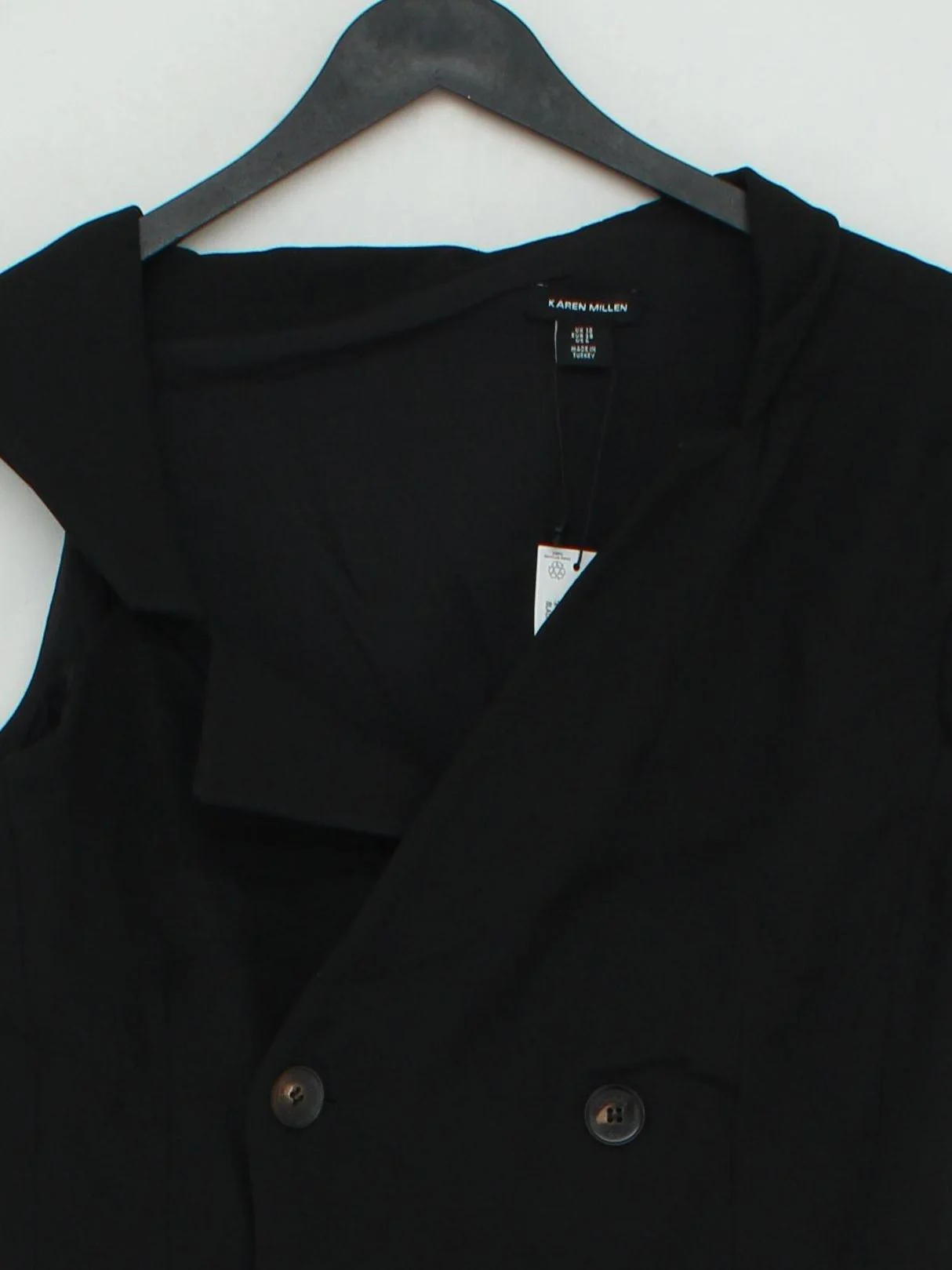 Karen Millen Shirt Midi Dress UK10 in Black RRP £229 - Image 3