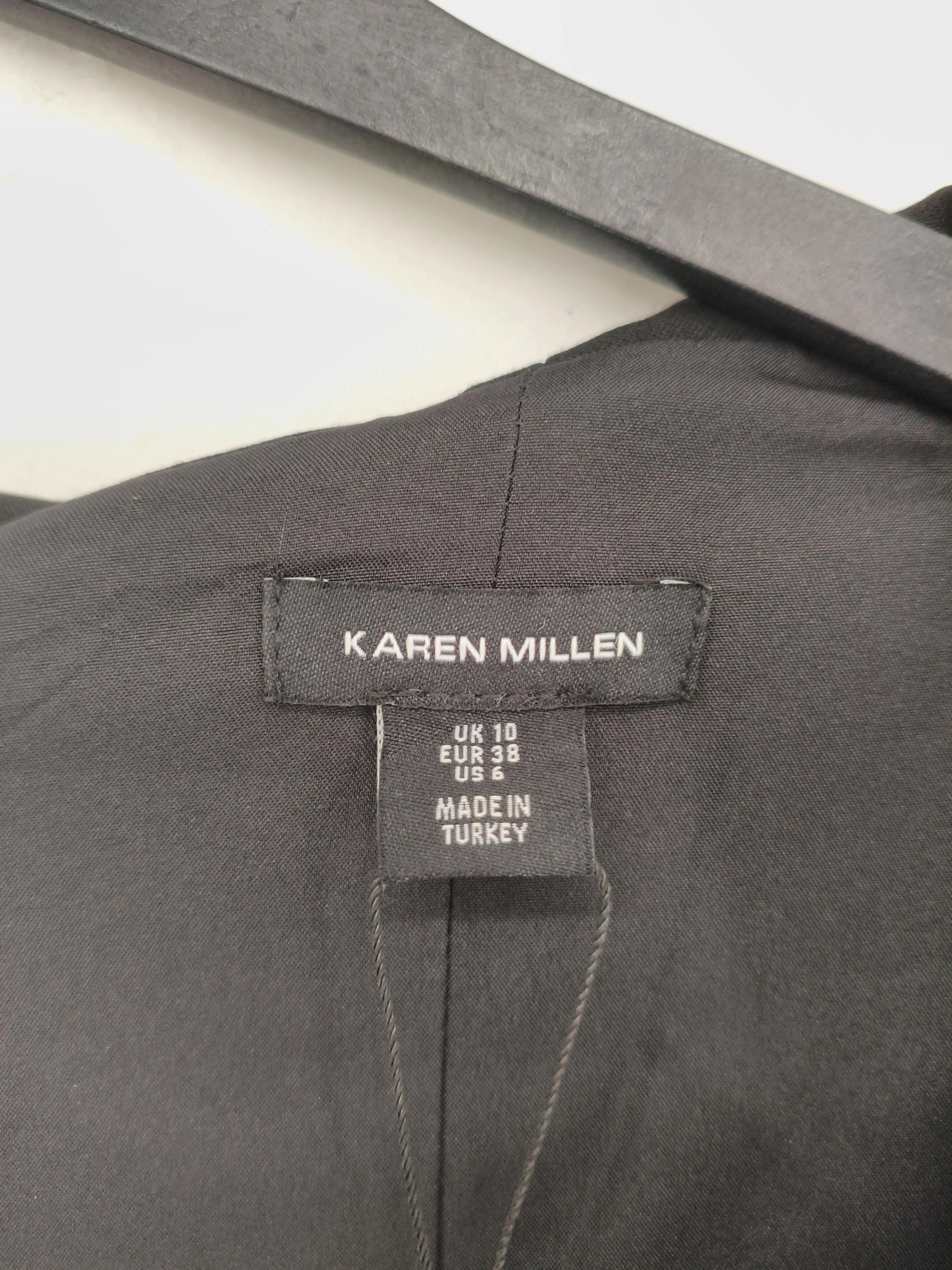 Karen Millen Shirt Midi Dress UK10 in Black RRP £229 - Image 6