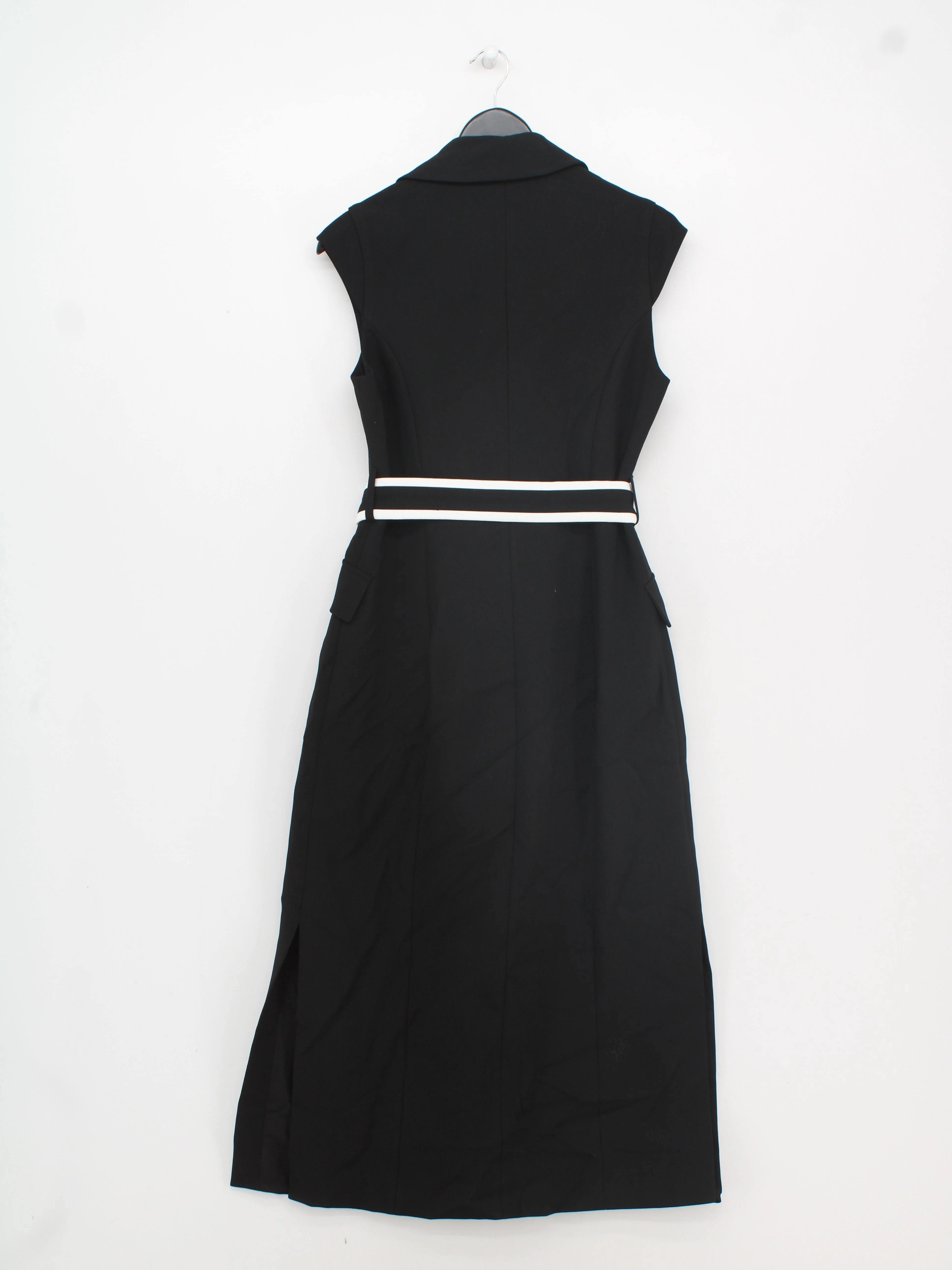 Karen Millen Shirt Midi Dress UK10 in Black RRP £229 - Image 2