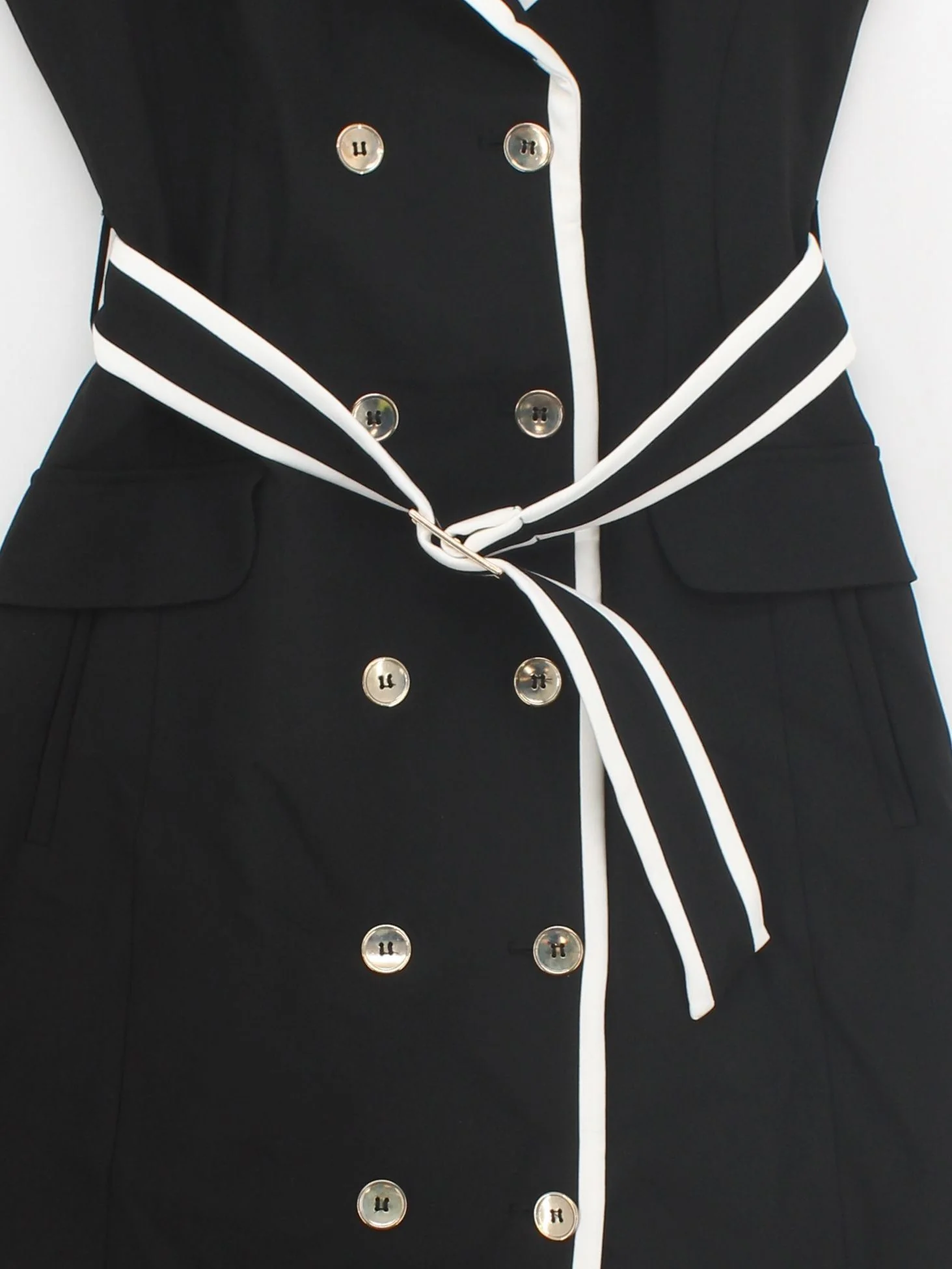 Karen Millen Shirt Midi Dress UK10 in Black RRP £229 - Image 3