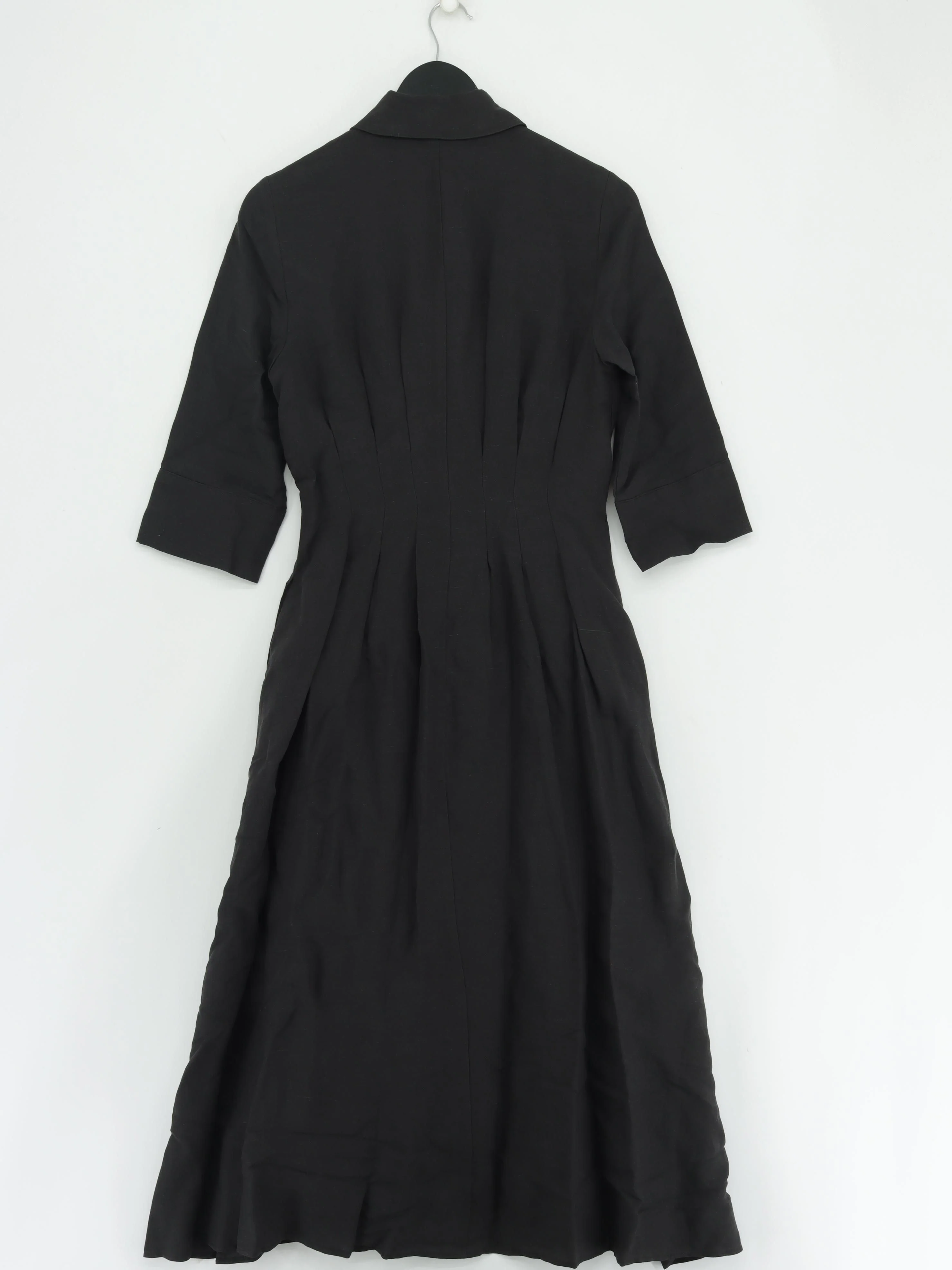 Karen Millen Shirt Midi Dress UK10 in Black RRP £249 - Image 2