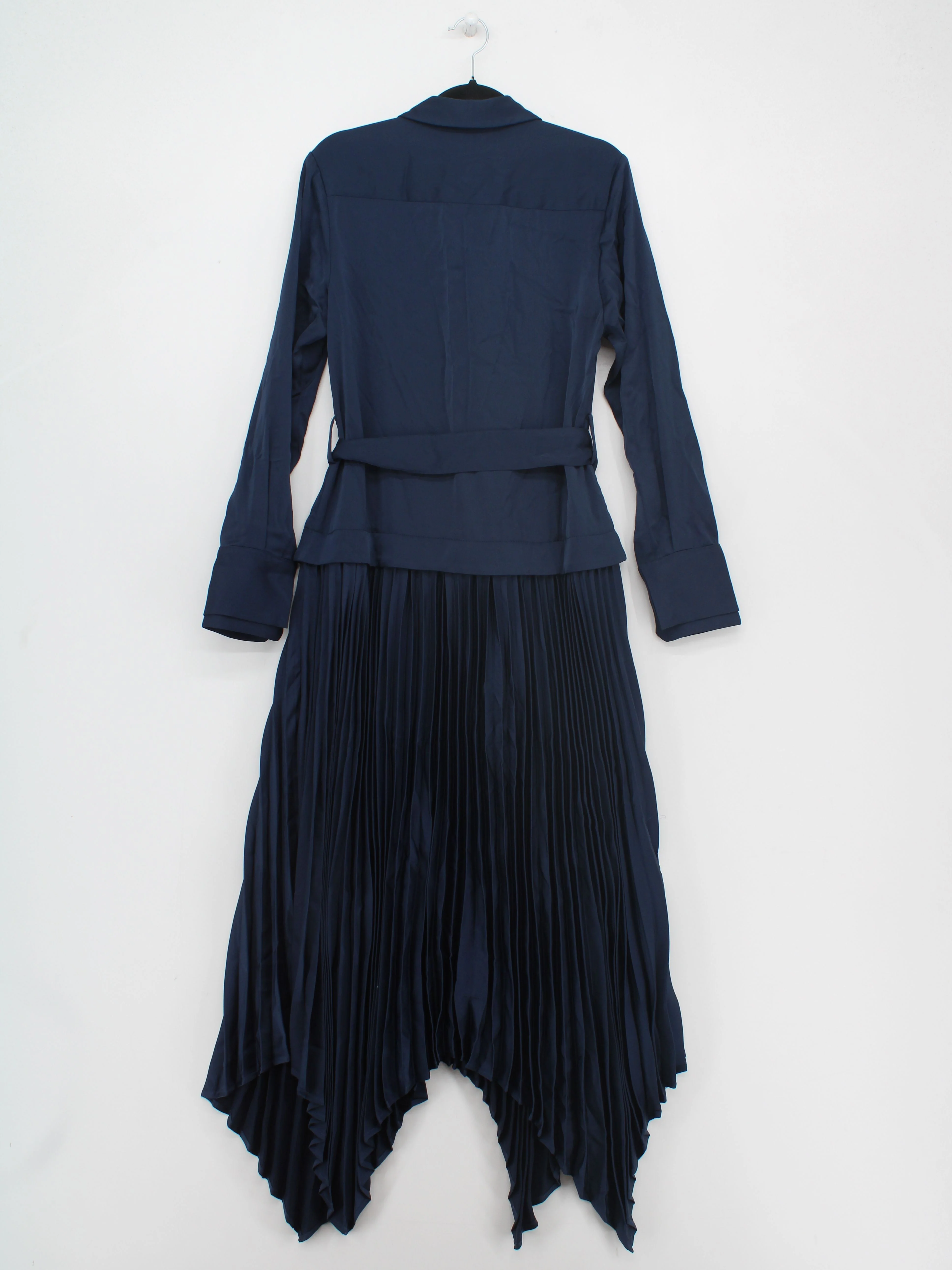 Karen Millen Shirt Midi Dress UK10 in Blue RRP £129 - Image 2