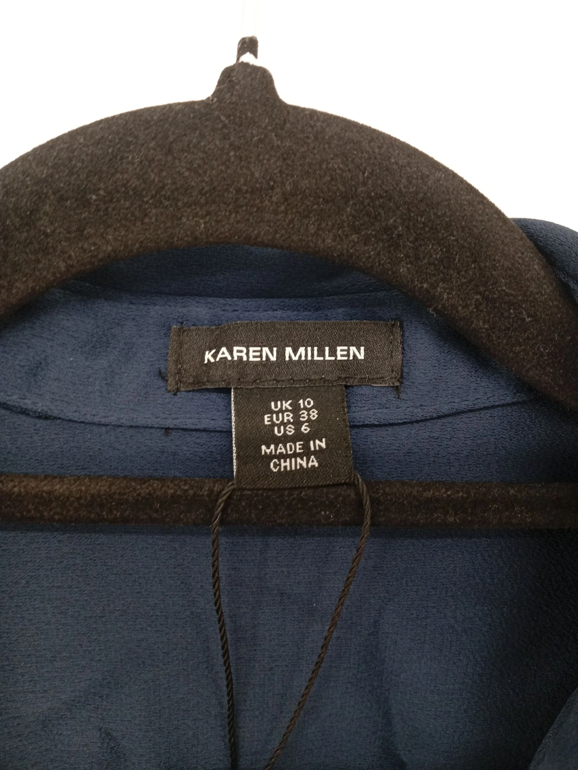 Karen Millen Shirt Midi Dress UK10 in Blue RRP £129 - Image 6