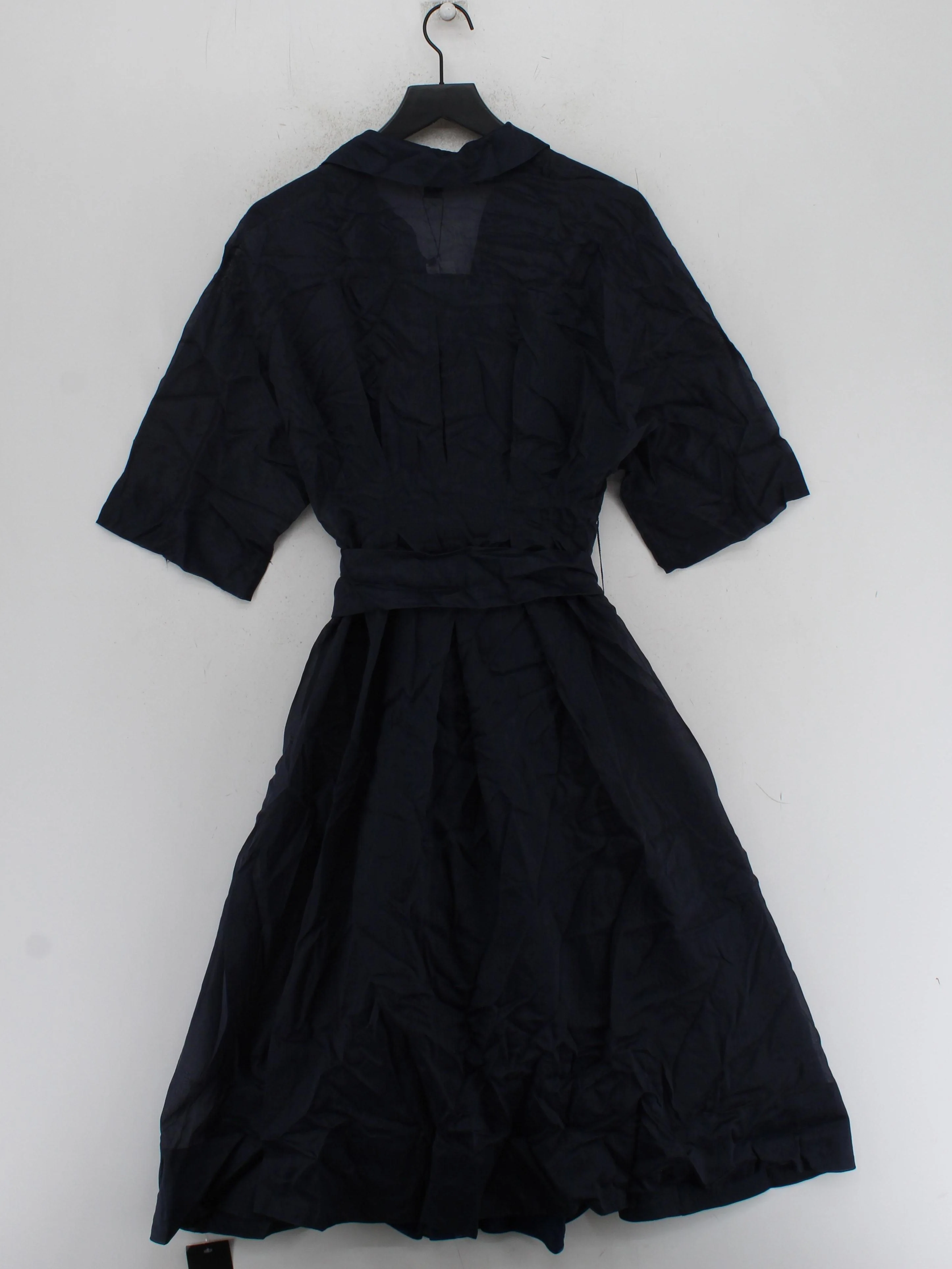 Karen Millen Shirt Midi Dress UK10 in Blue RRP £169 - Image 2