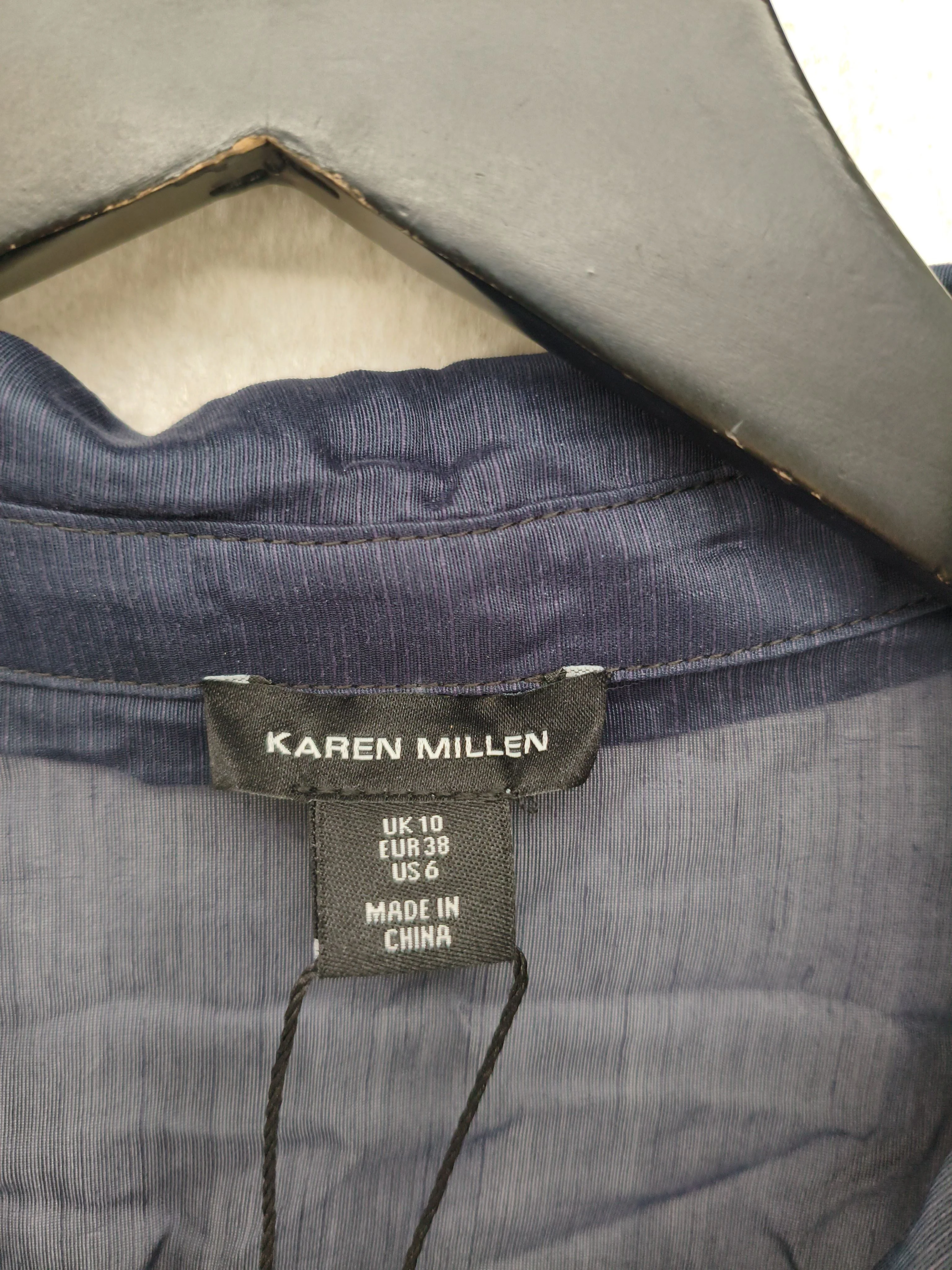 Karen Millen Shirt Midi Dress UK10 in Blue RRP £169 - Image 6