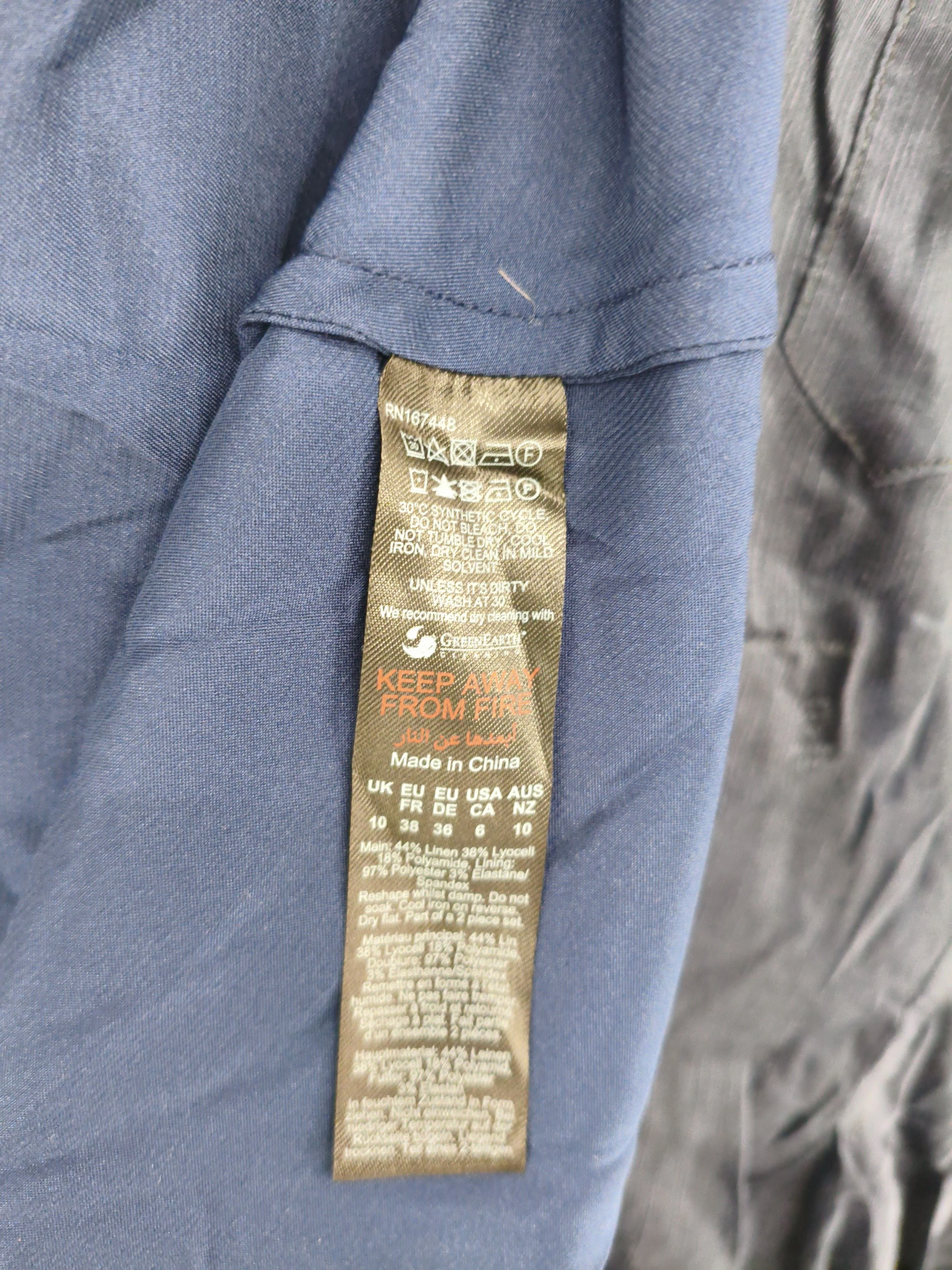 Karen Millen Shirt Midi Dress UK10 in Blue RRP £169 - Image 7