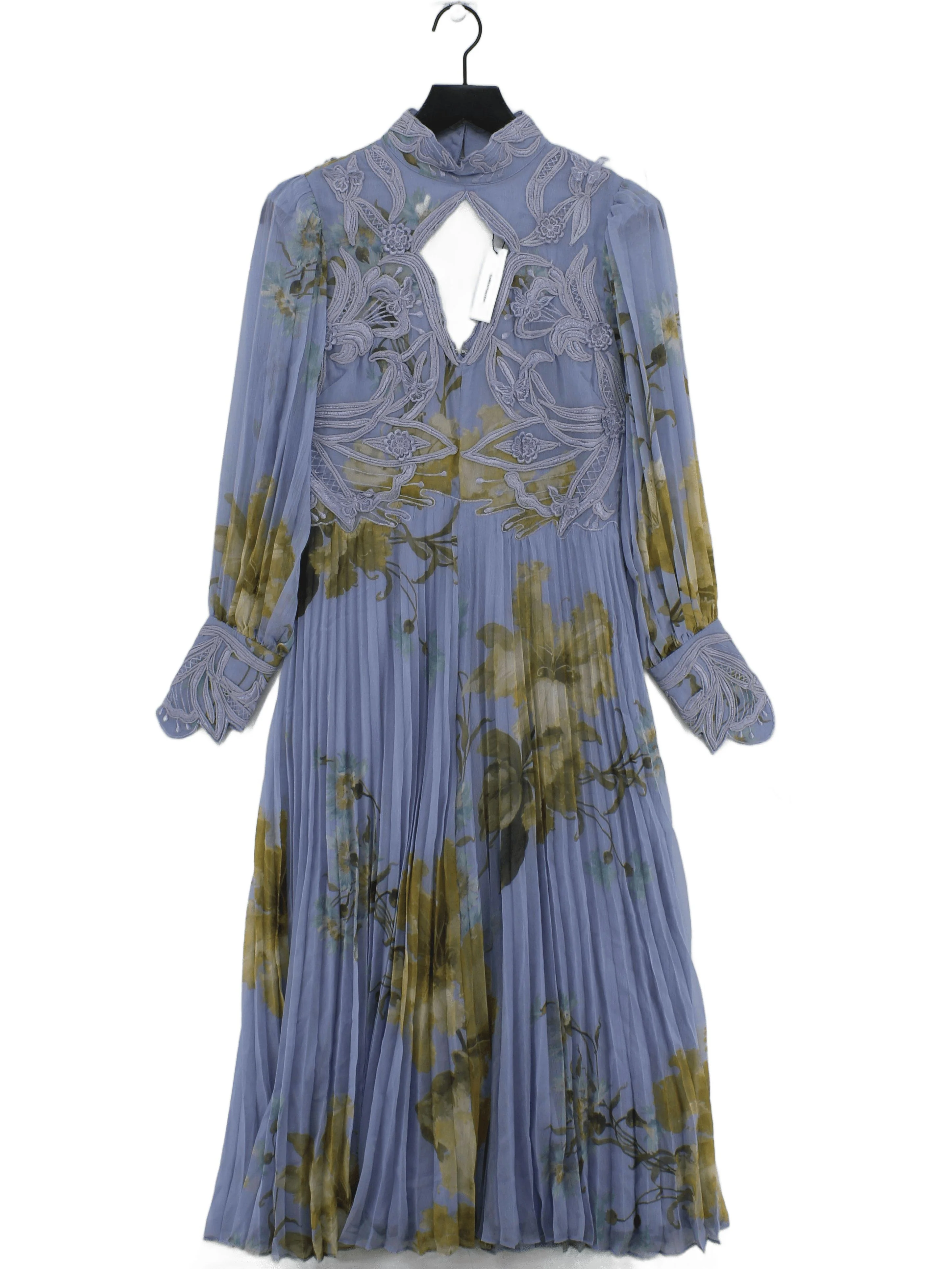 Karen Millen Shirt Midi Dress UK10 in Blue RRP £299