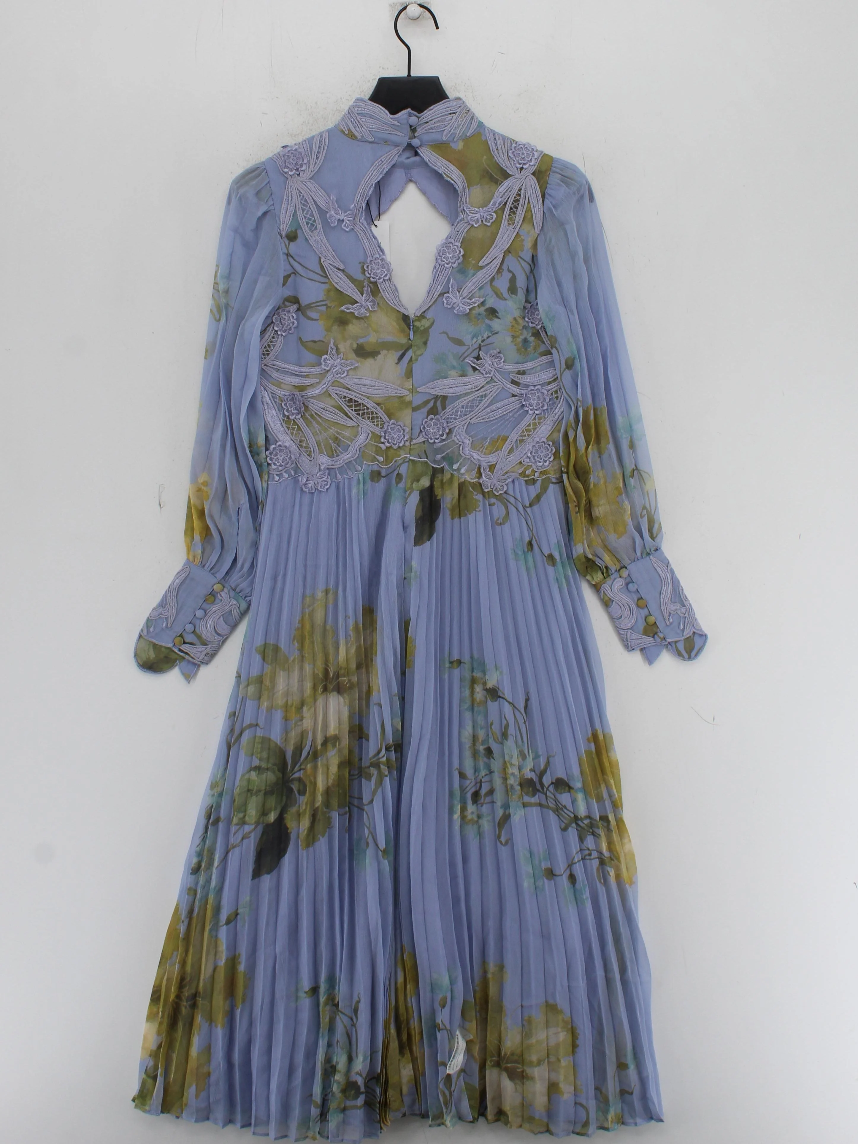 Karen Millen Shirt Midi Dress UK10 in Blue RRP £299 - Image 2