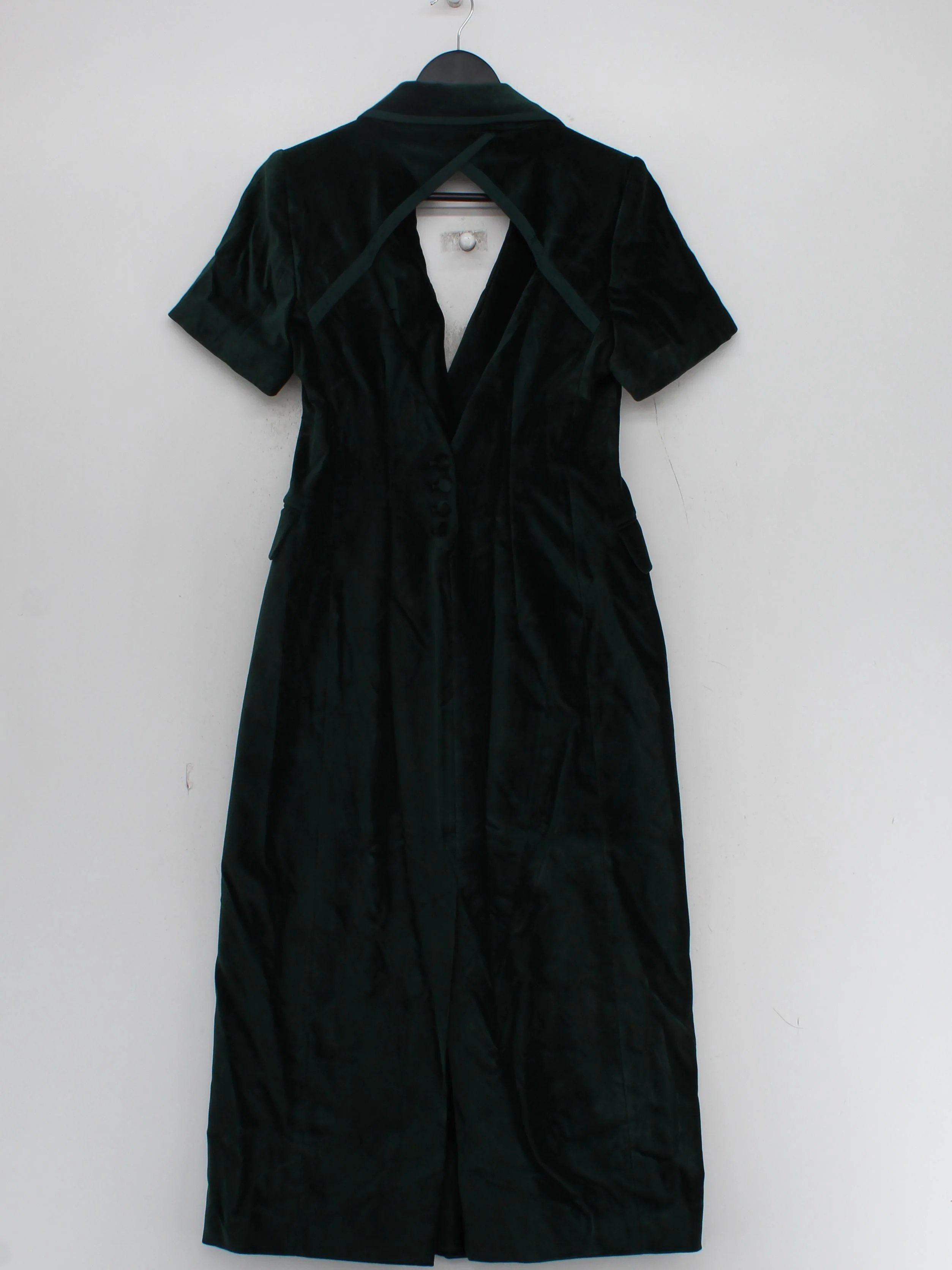 Karen Millen Shirt Midi Dress UK10 in Green RRP £299 - Image 2