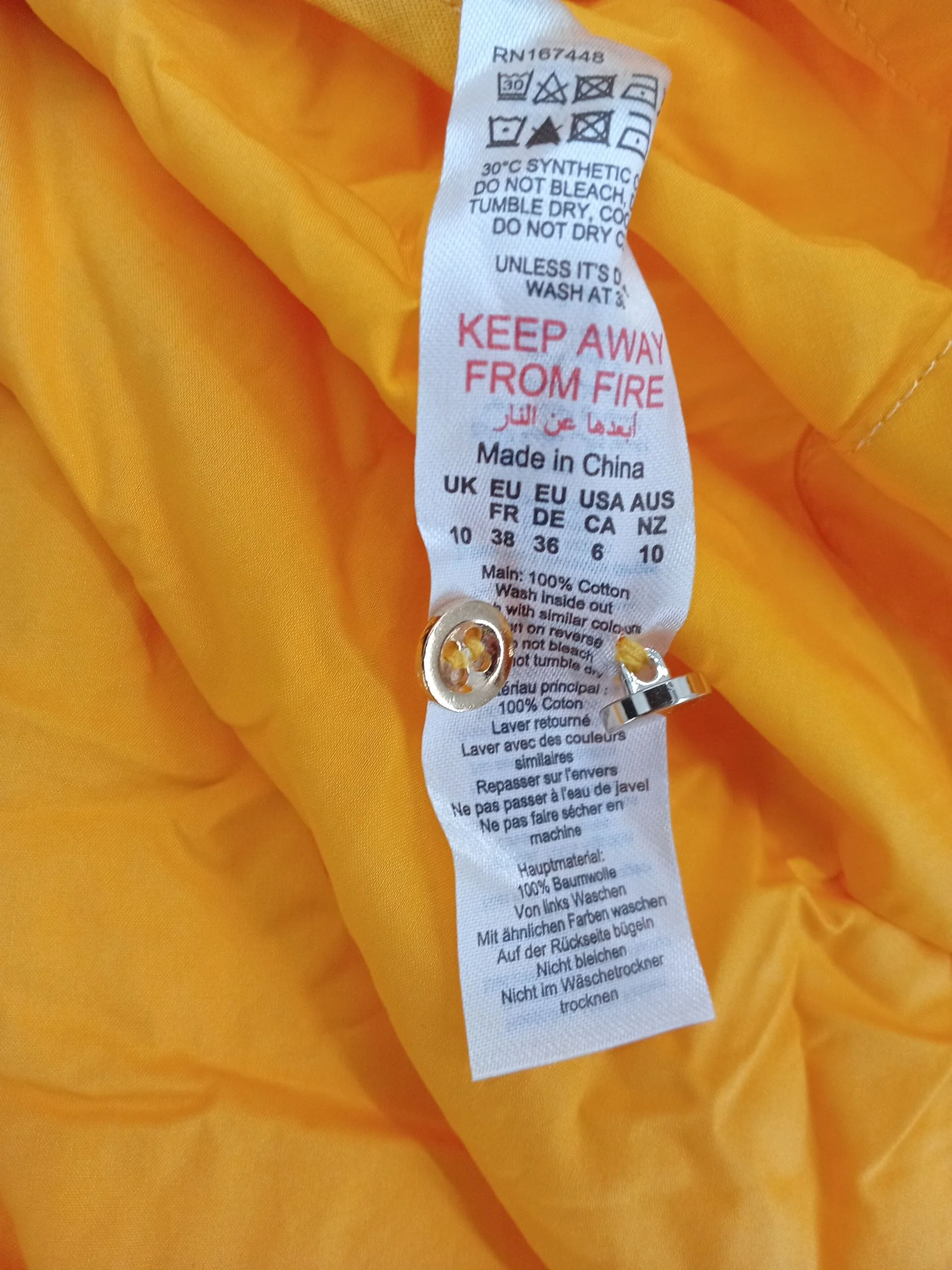 Karen Millen Shirt Midi Dress UK10 in Orange RRP £129 - Image 7