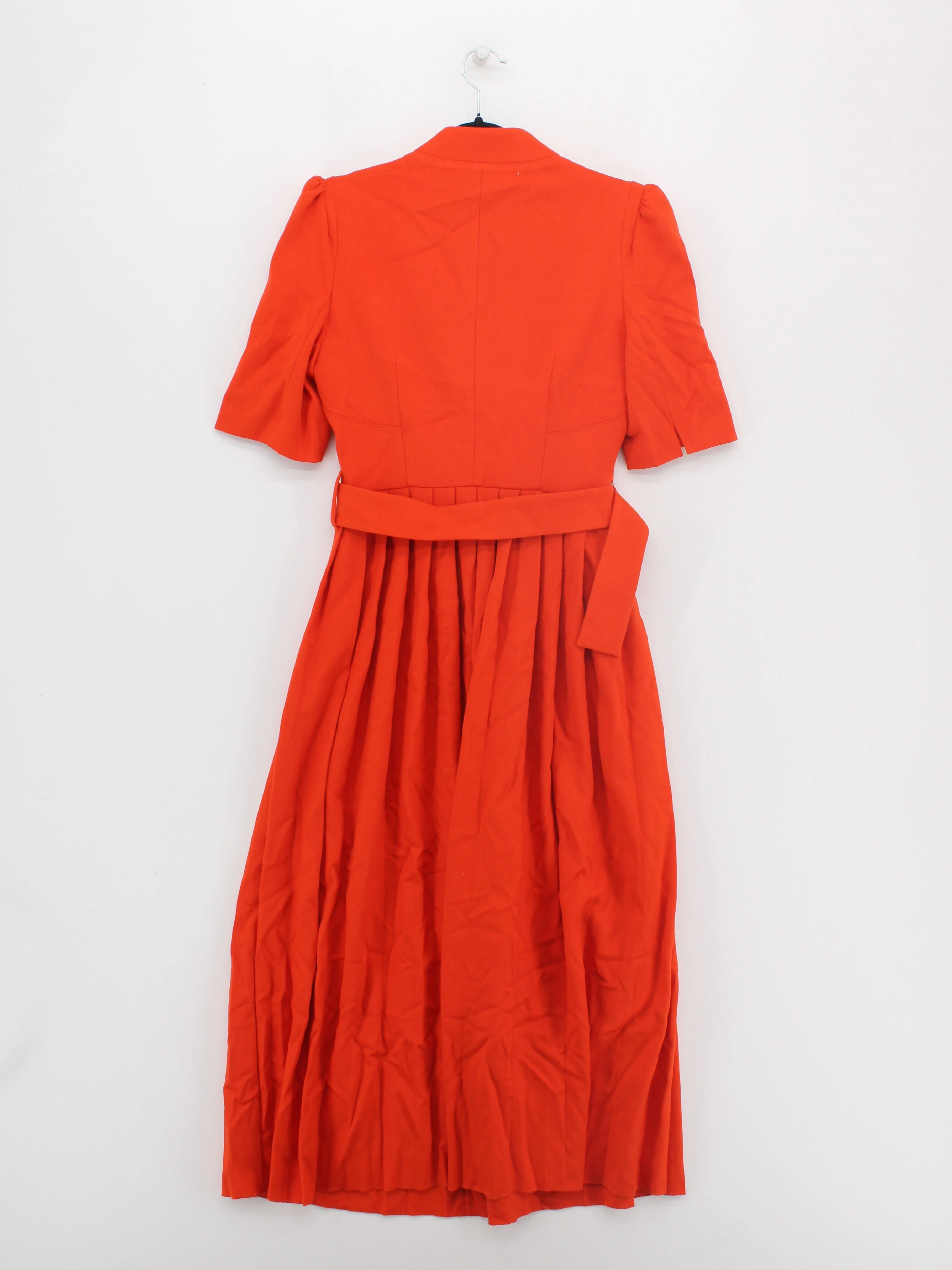 Karen Millen Shirt Midi Dress UK10 in Orange RRP £219 - Image 2