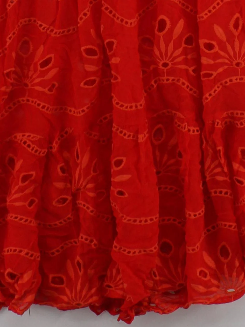 Karen Millen Shirt Midi Dress UK10 in Red RRP £139 - Image 4